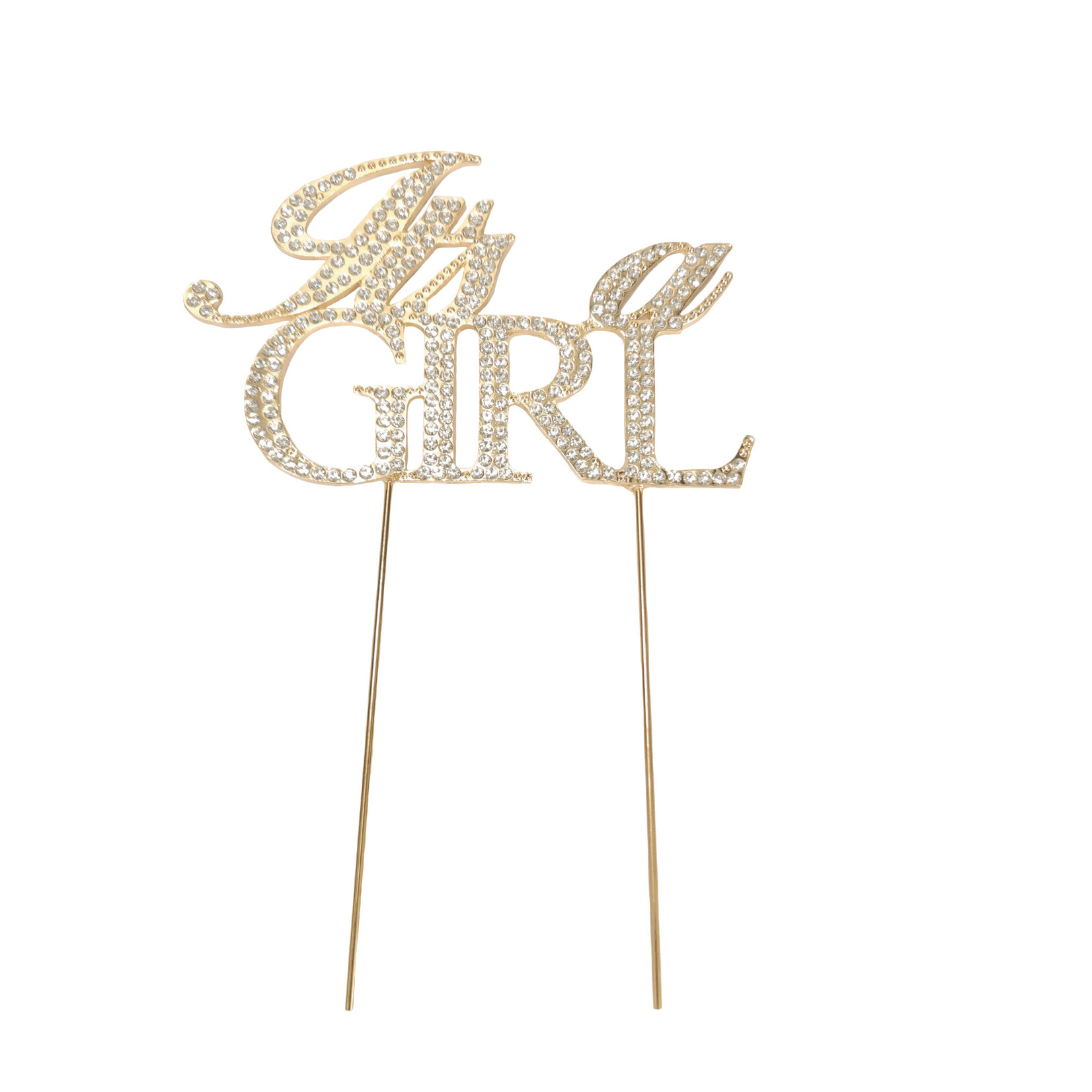 "It's a GIRL" Rhinestone Cake Topper -
