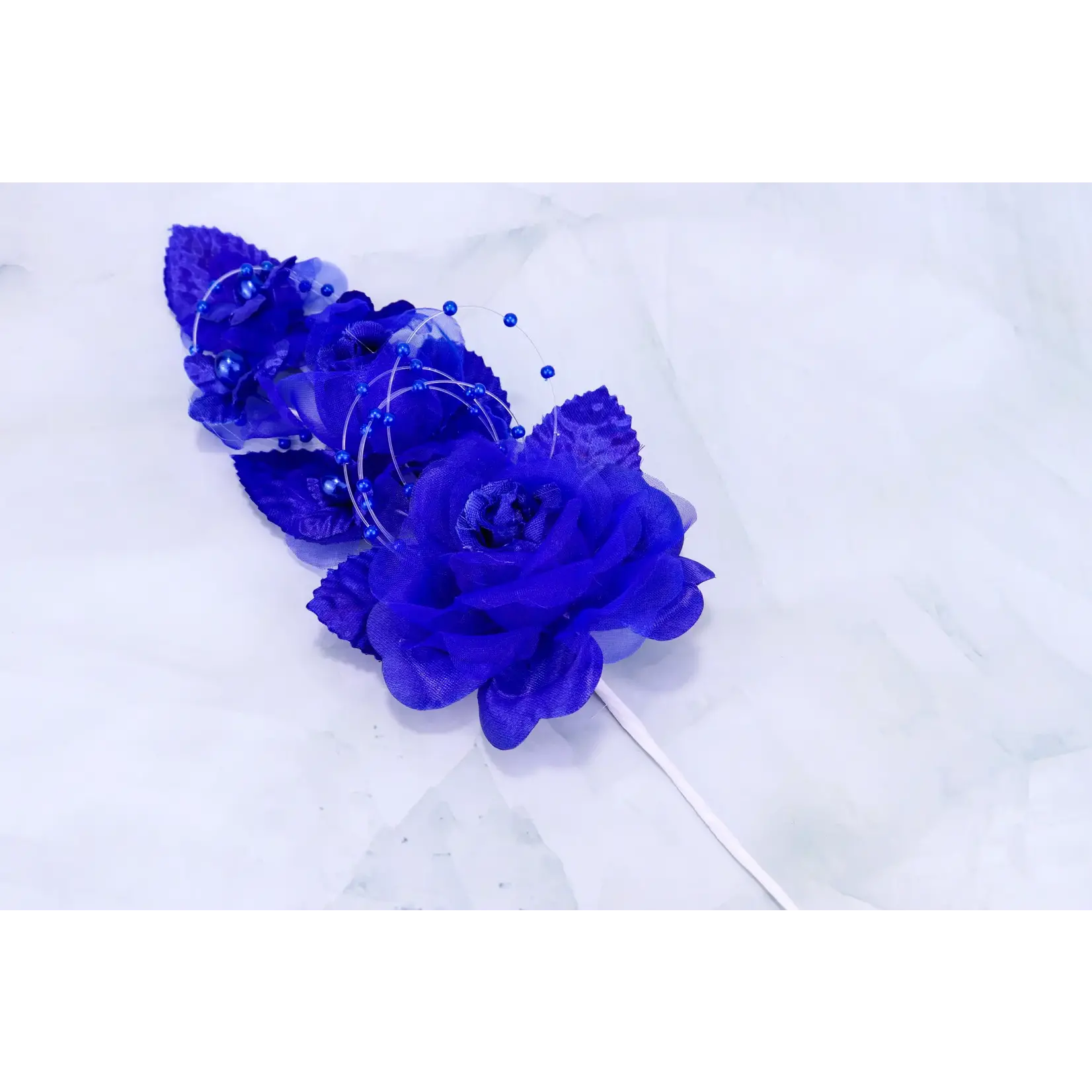 6"  Silk Corsage Flowers with Pearl Spray - Pack of 12
