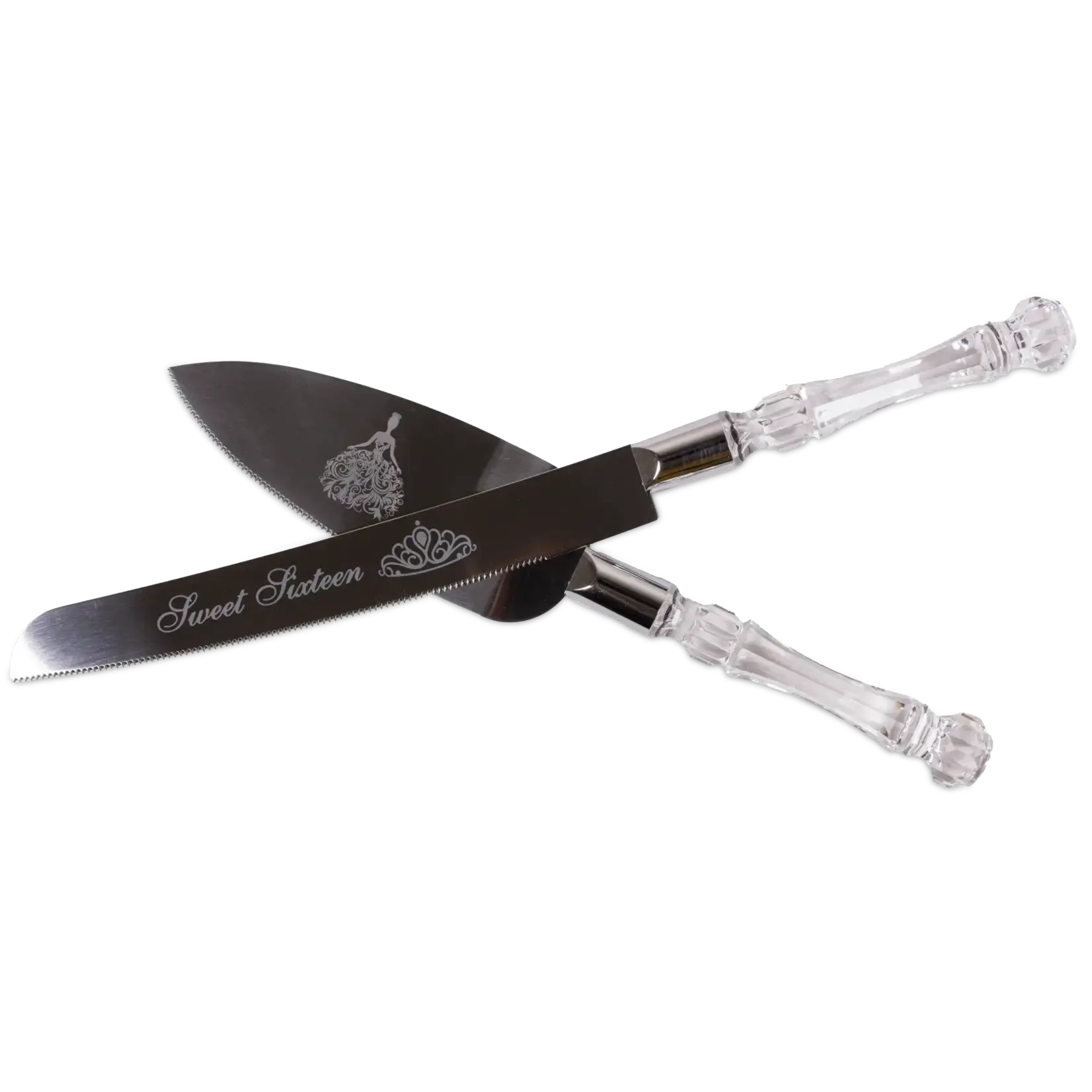 "Sweet Sixteen" Cake Knife Server Set