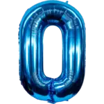 40" Blue Foil Number Balloon -
