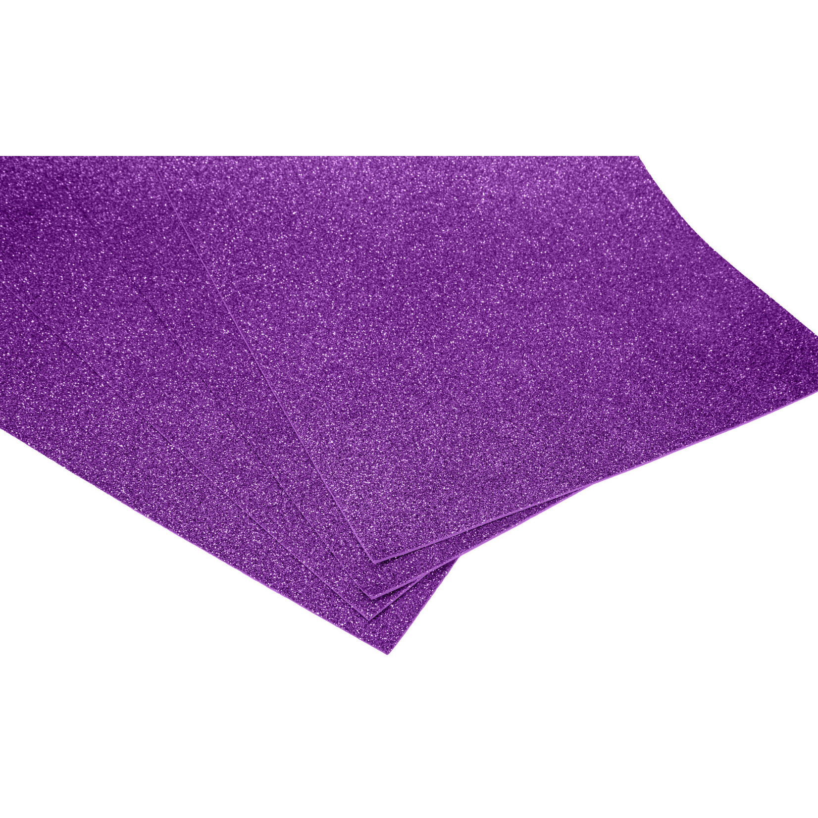 Van Long Silk & Crafts 20" x 12" Glitter Foam Sheets 10 PCS -