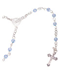 Van Long Silk & Crafts Mini Rosaries 12pcs - Blue/Silver