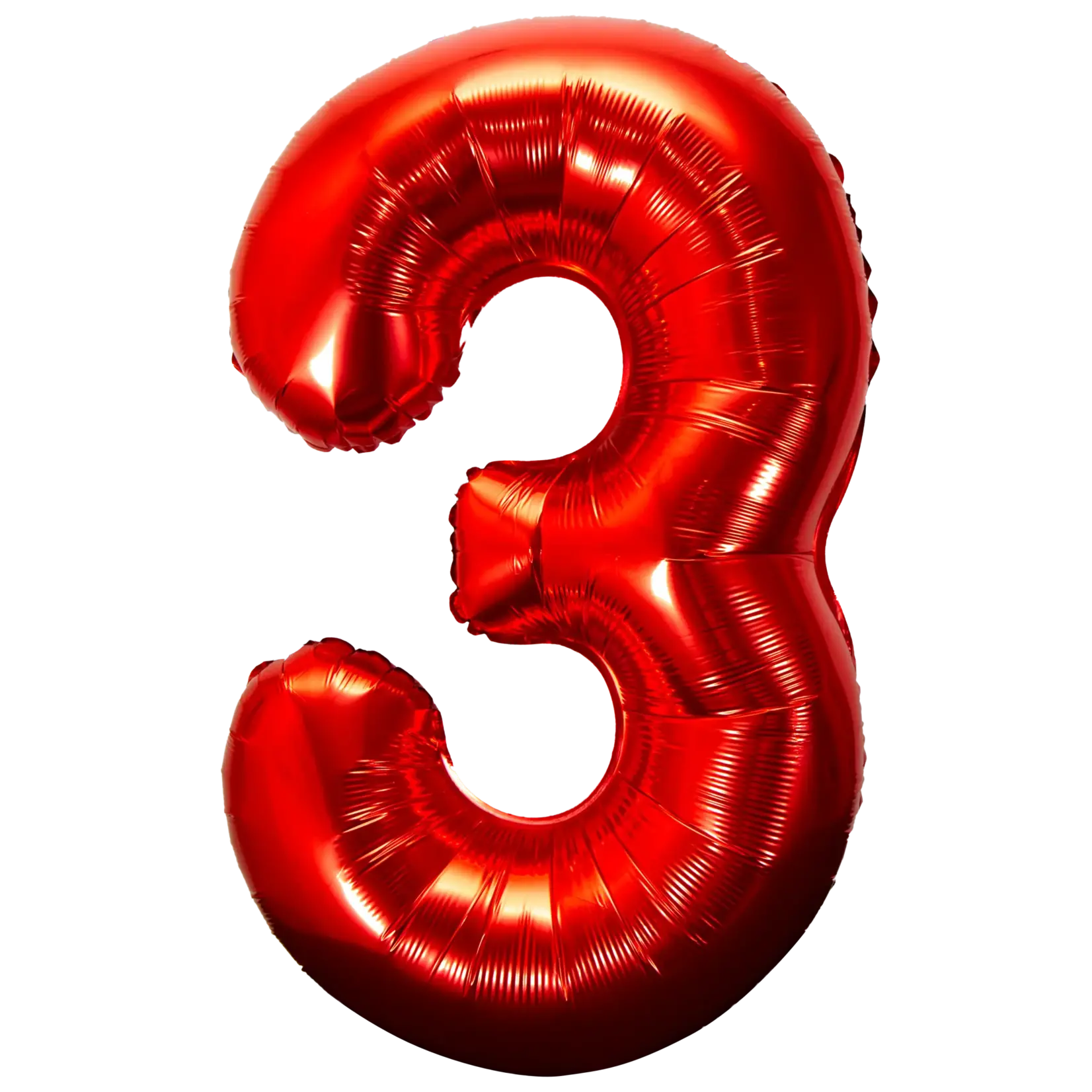 40" Red Foil Number Balloon -