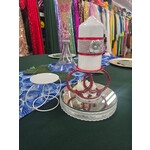 4" Metal Centerpiece White - 1pc