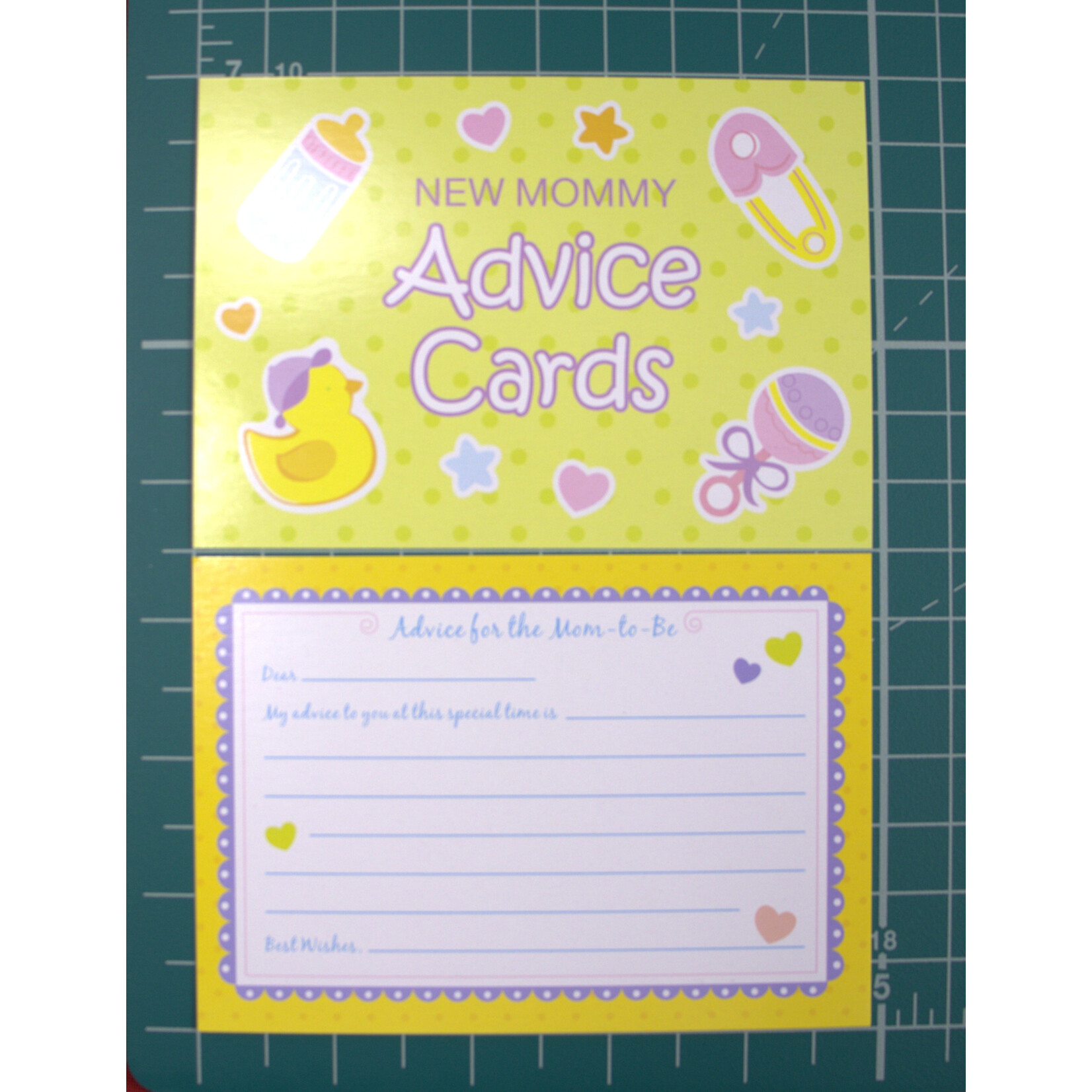 "Advice for Mom To Be" Baby Shower 24 Cards - New Mommy Advice Game