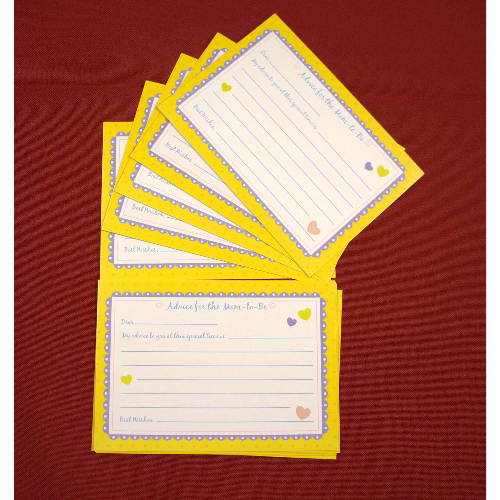 "Advice for Mom To Be" Baby Shower 24 Cards - New Mommy Advice Game