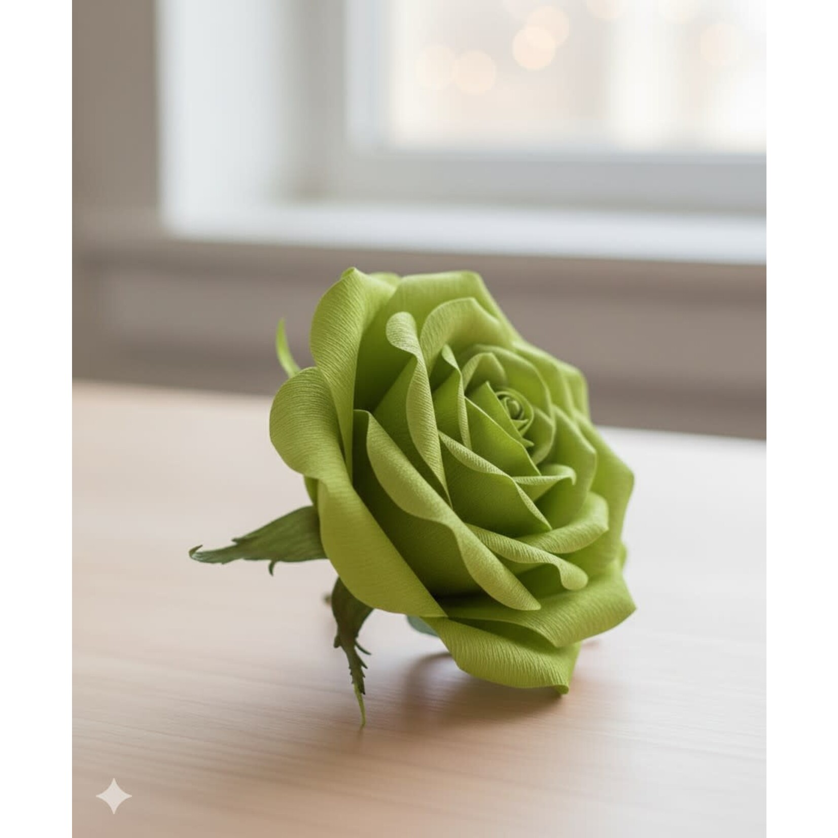 Premium Crepe Paper 20" x 10ft 1 roll - Apple Green