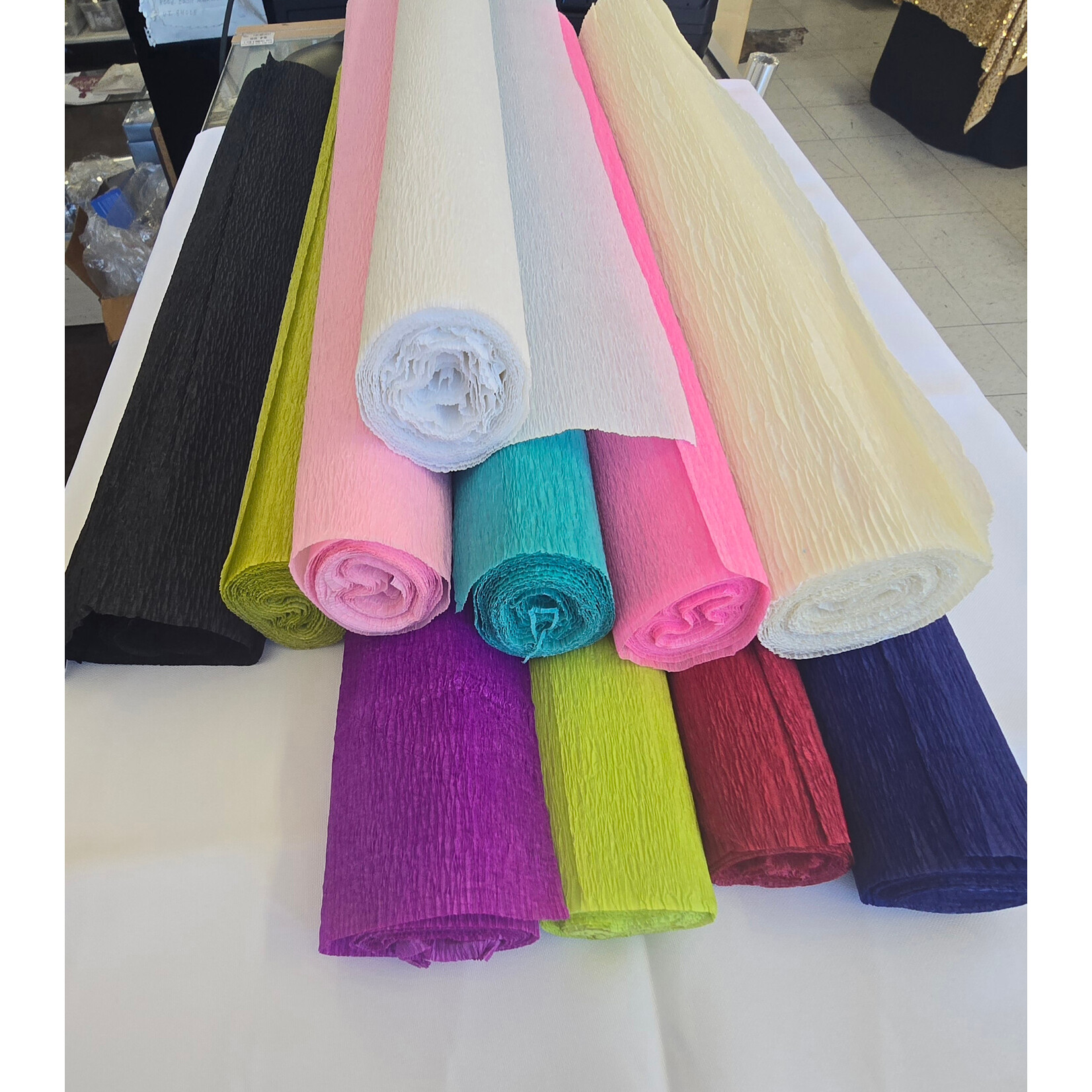Crepe Paper 20" x 10ft 1 roll - Light Green