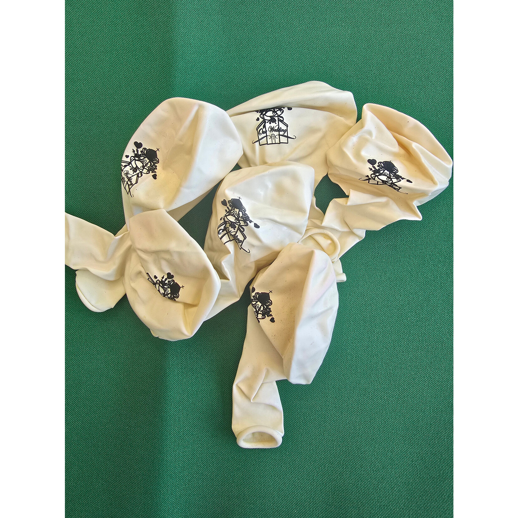 "OUR WEDDING" Latex 12pc Balloons 12"