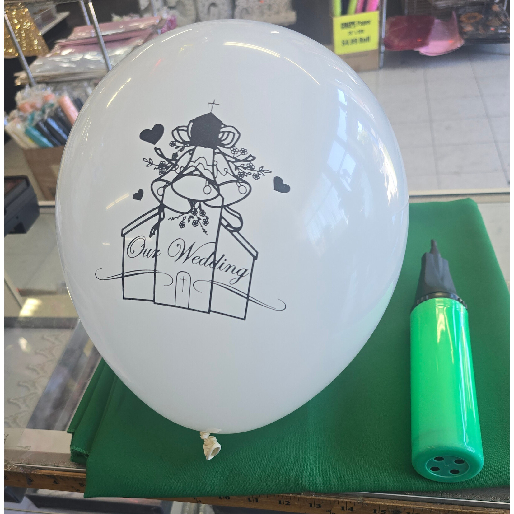 "OUR WEDDING" Latex 12pc Balloons 12"