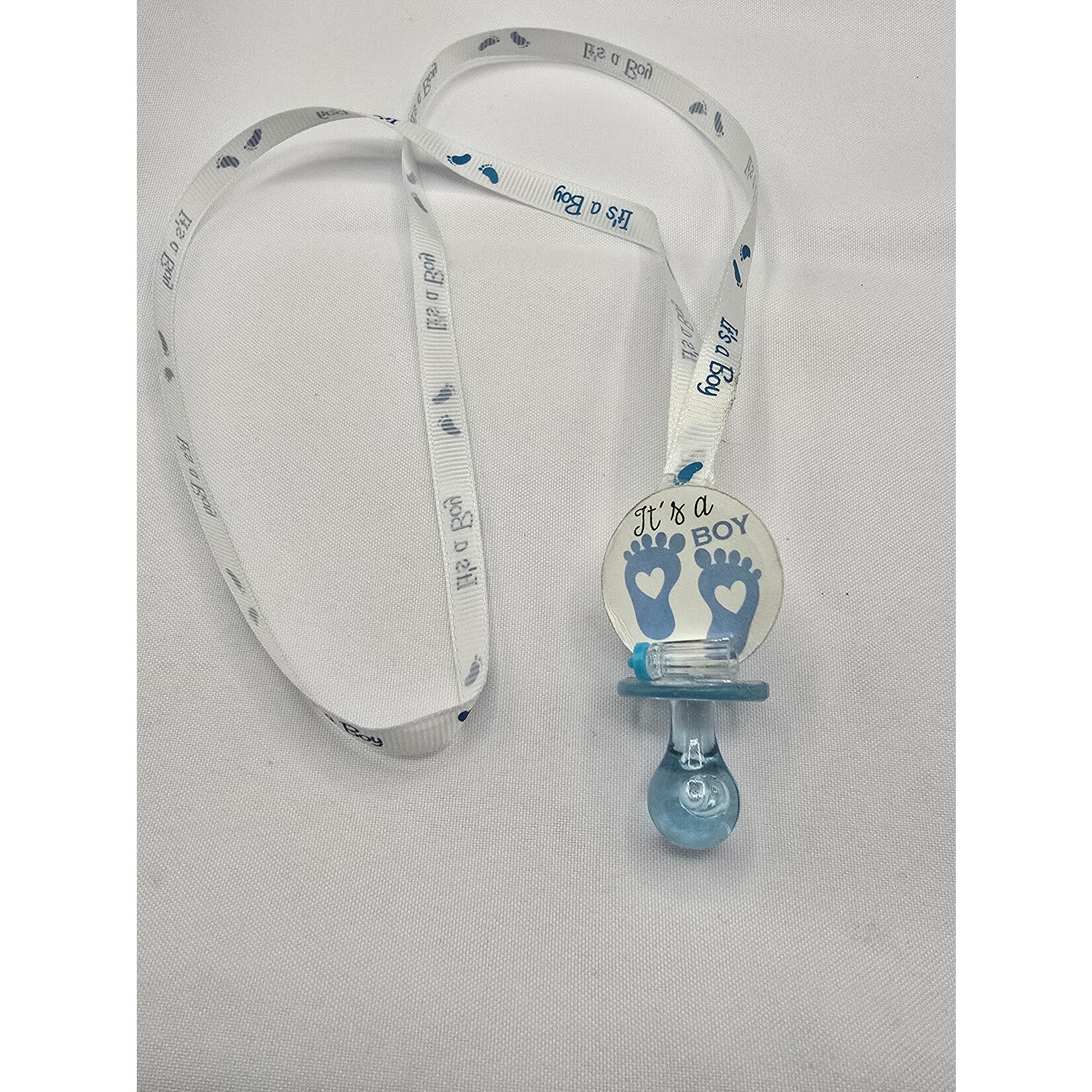 NST 1" Acrylic Blue Milk Baby Bottle - 12PCS