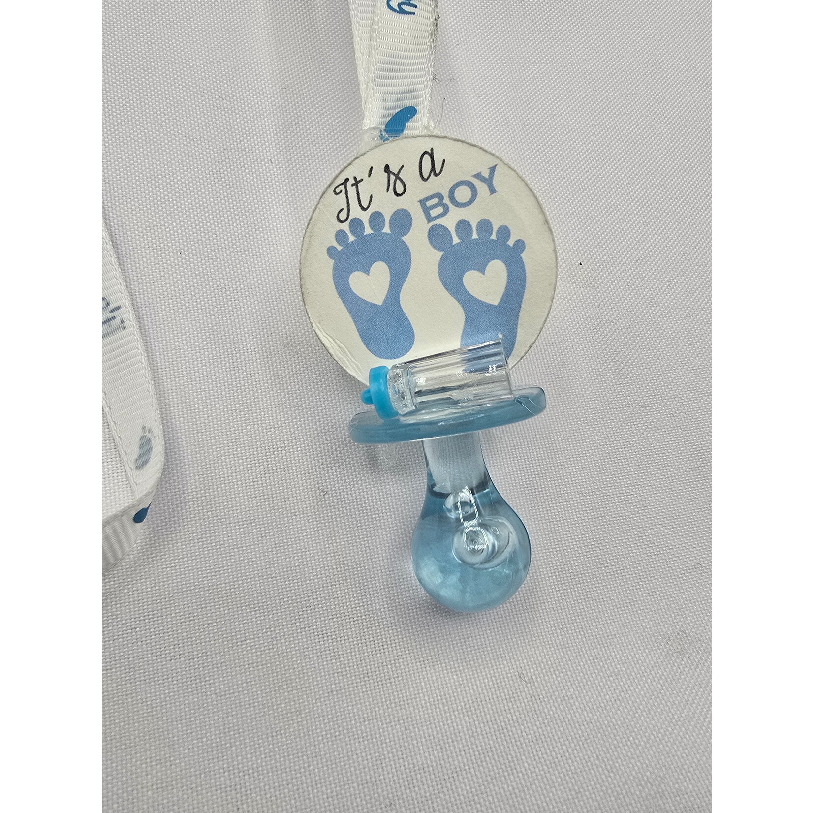 NST 1" Acrylic Blue Milk Baby Bottle - 12PCS