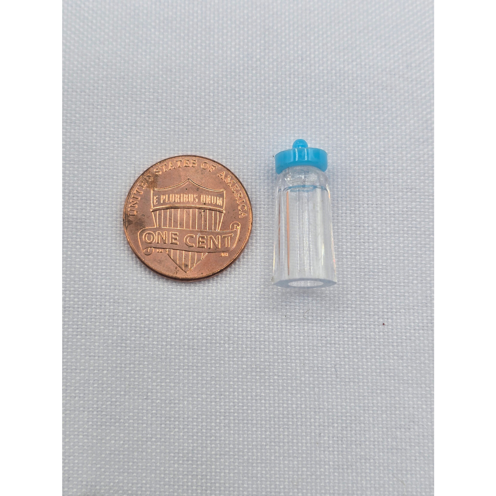 1" Tiny Acrylic Baby Bottle 1 GR -  Blue