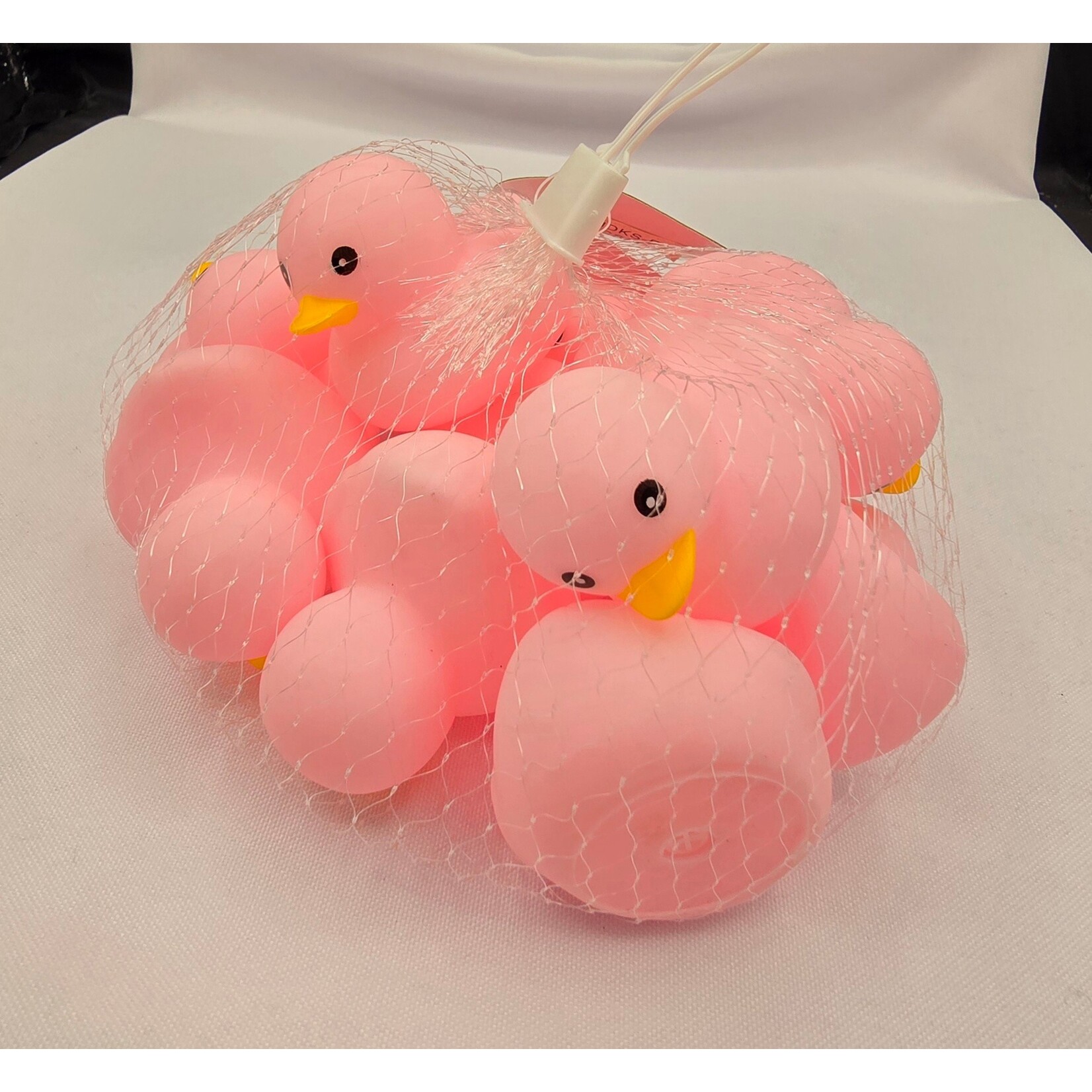 2" Squeaky Rubber Duck - 12pc Pink