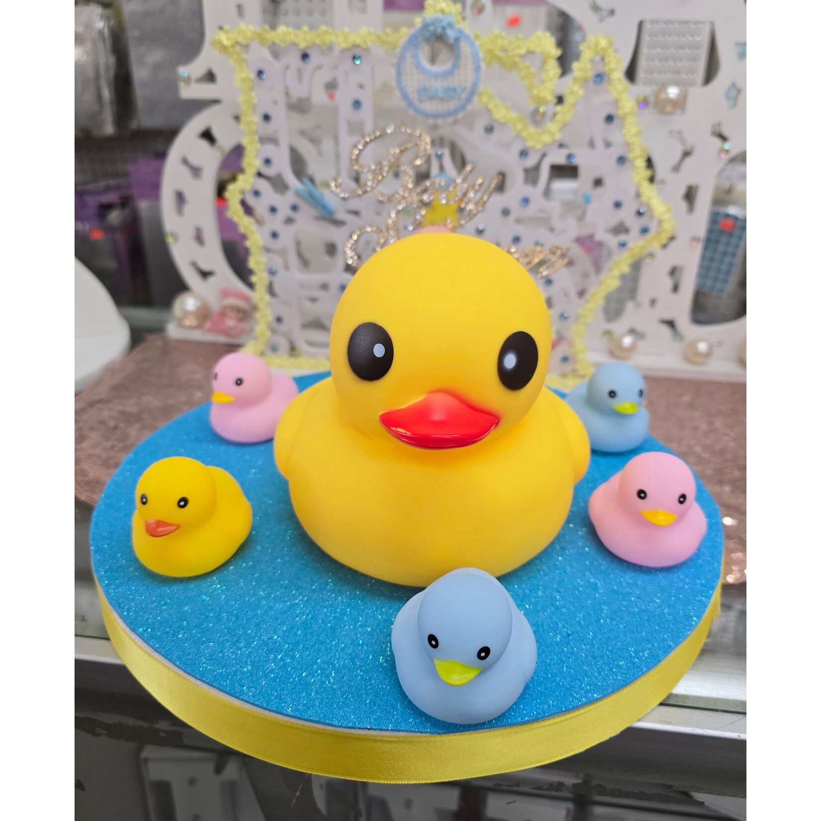 2" Squeaky Rubber Duck - 12pc Blue