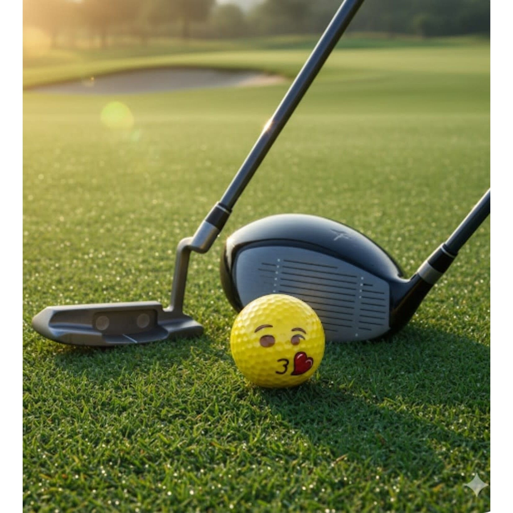 Professional Practice Golf Balls, 12 Emoji Balls 2-Ply