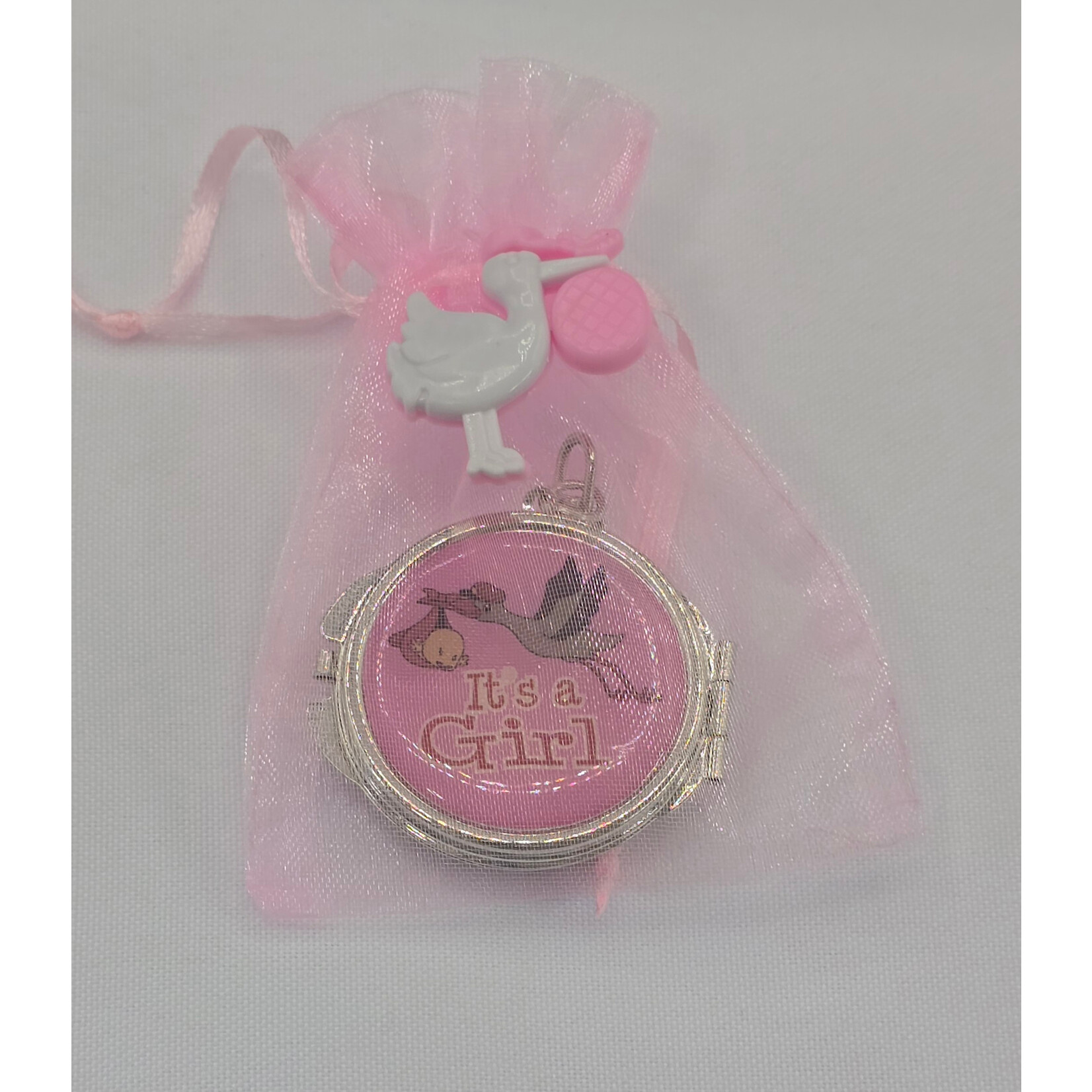 It's A Girl Keychain Mirror - 12pc