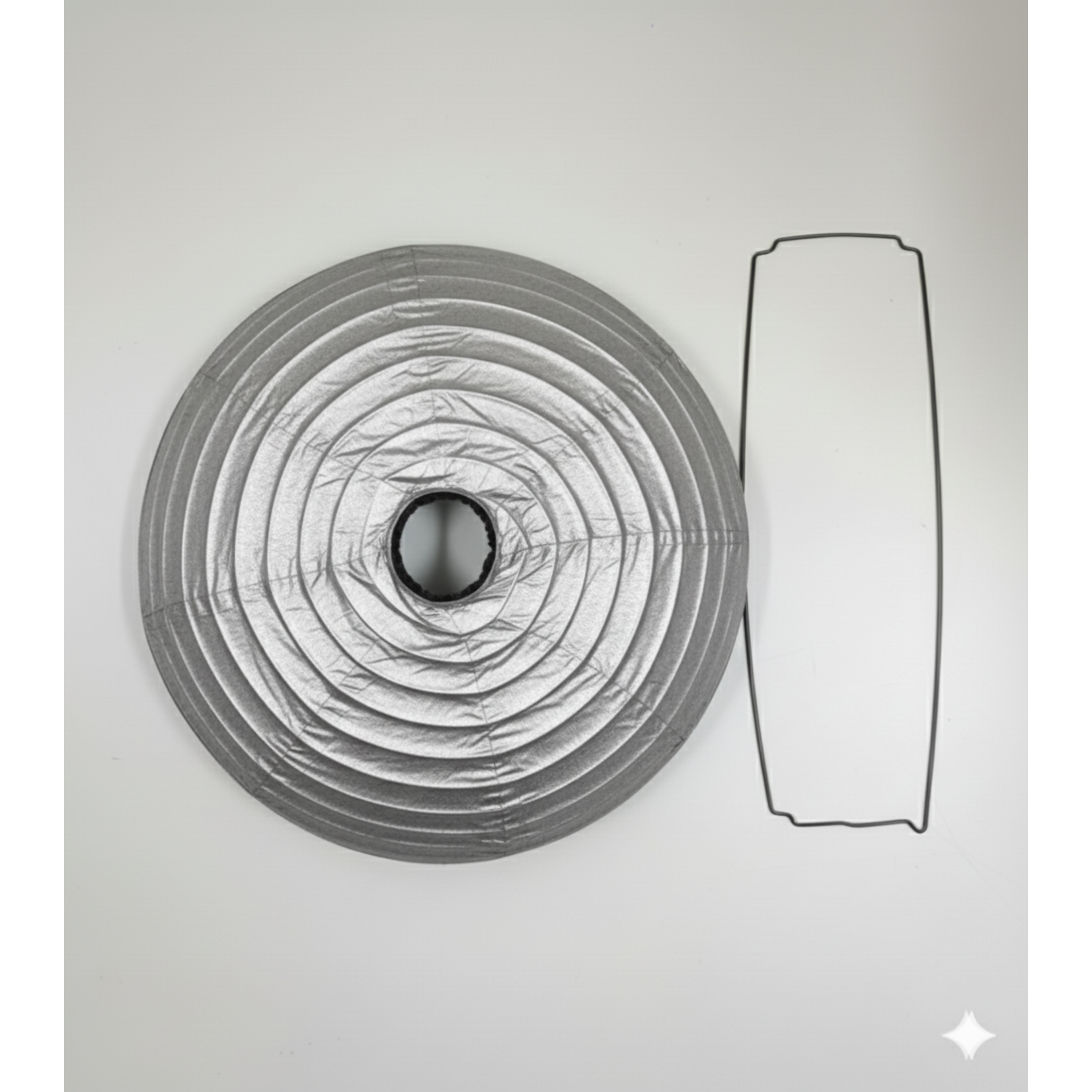 Mix 12" Paper Lantern -  Silver