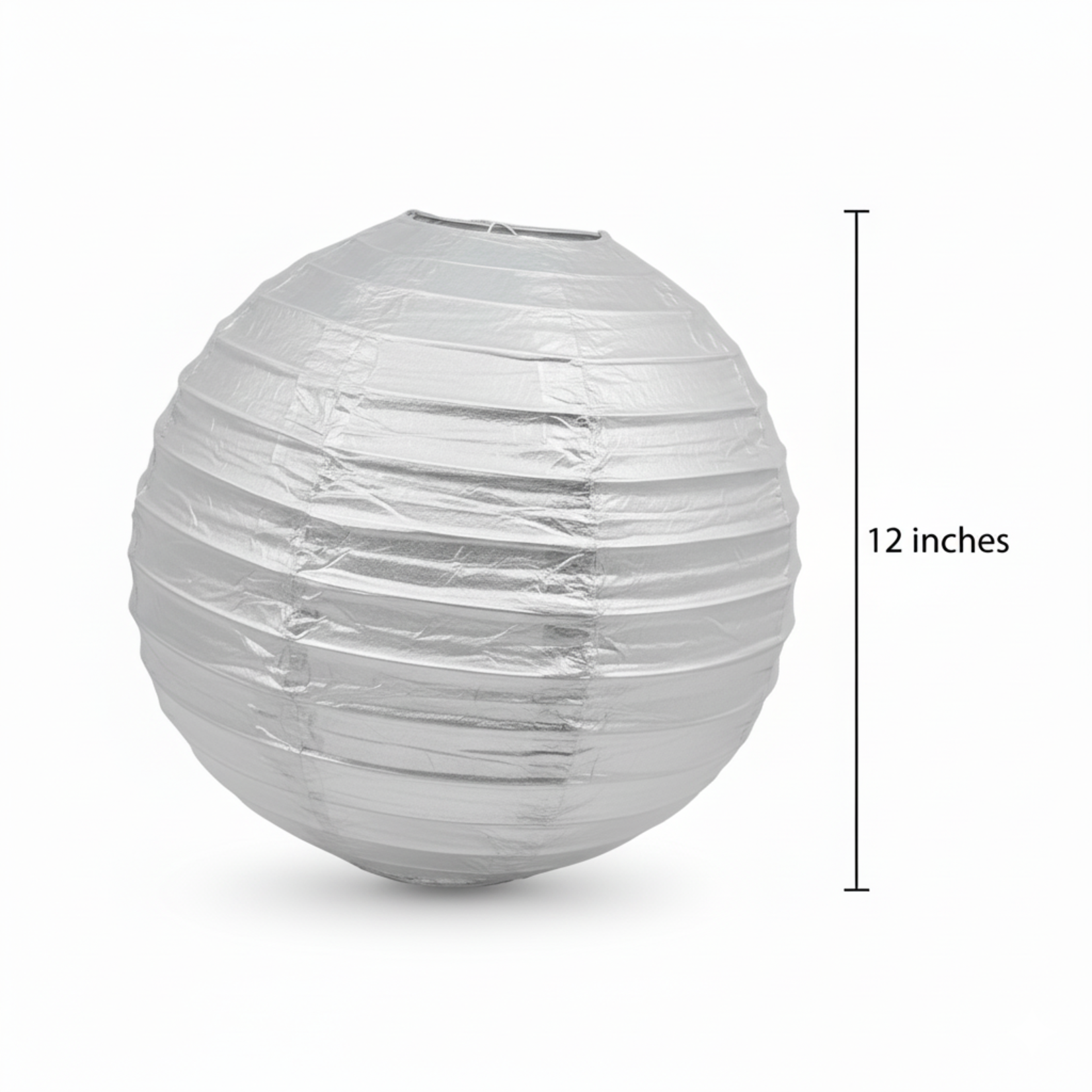 Mix 12" Paper Lantern -  Silver