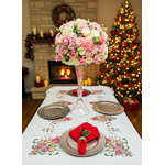Painted Christmas Tablecloth