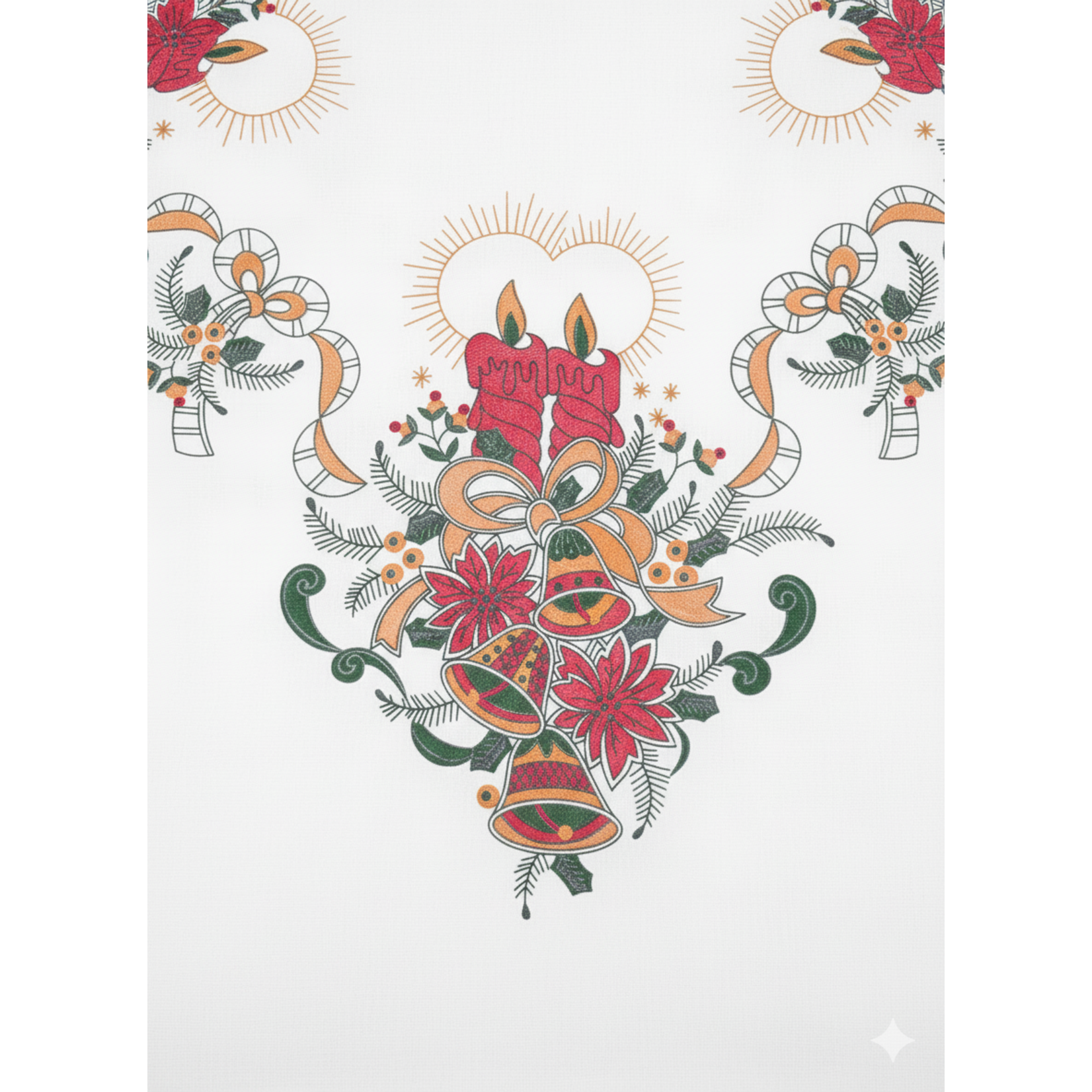 Painted Christmas Tablecloth