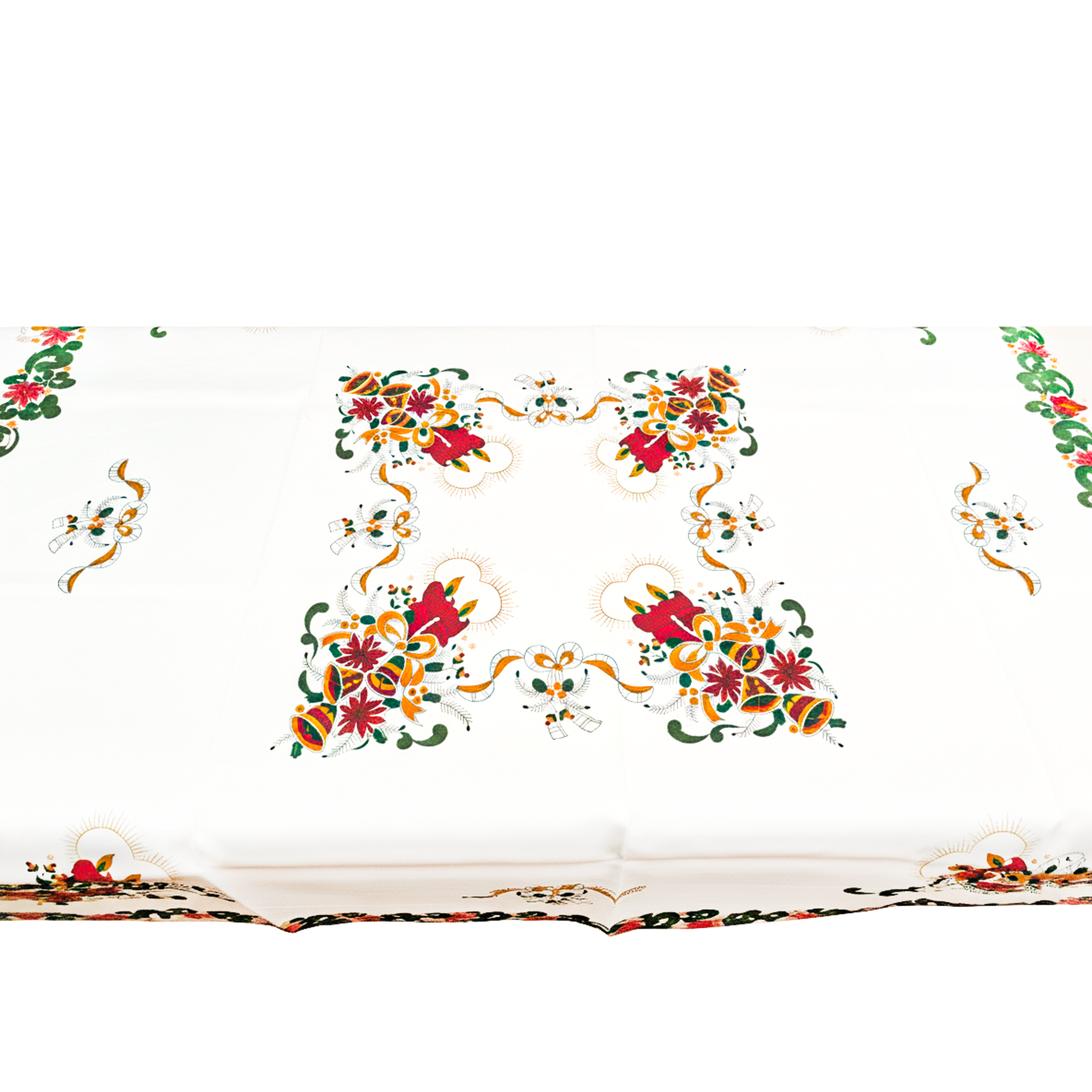 Painted Christmas Tablecloth