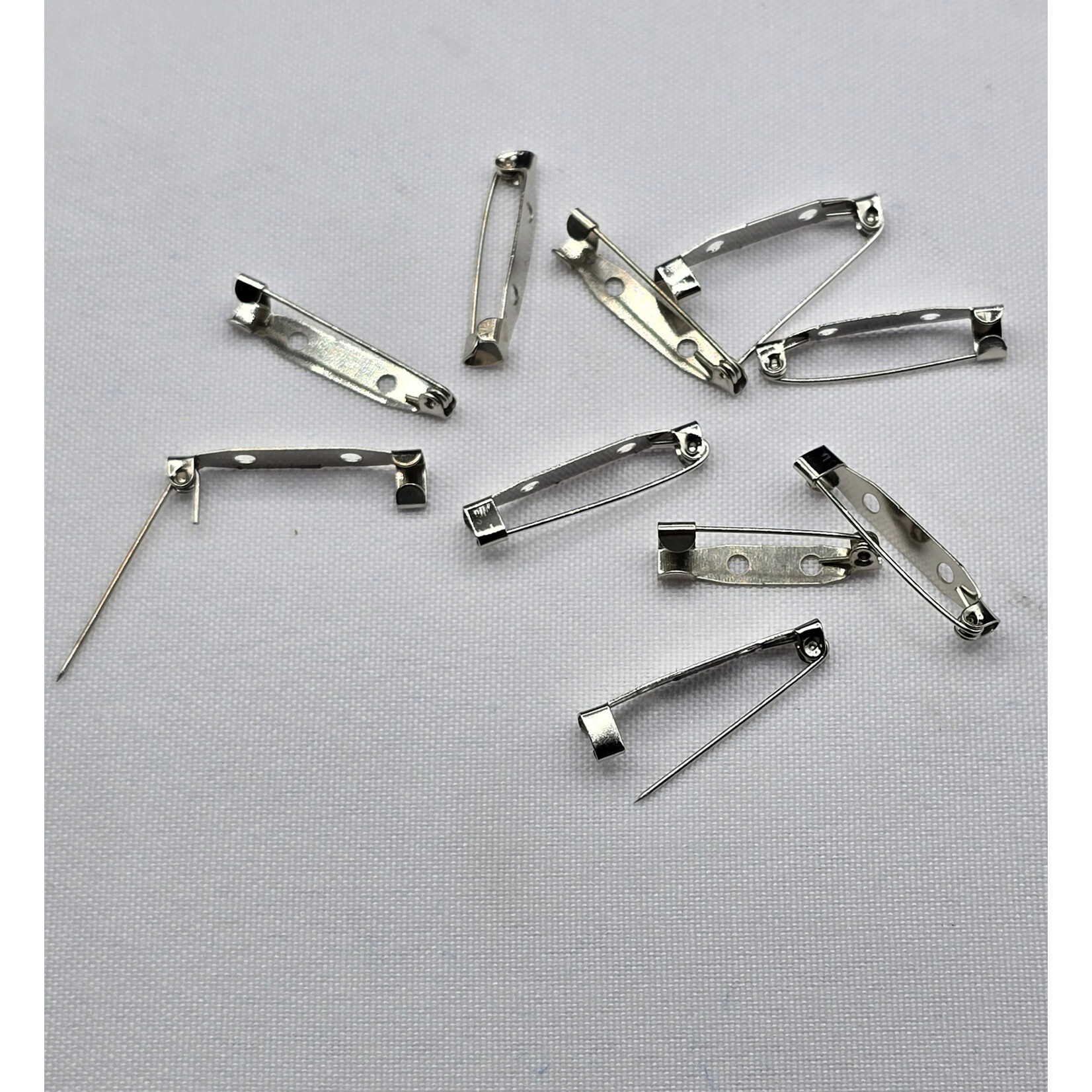 1" Flat Back Metal Safety Pin  144pc