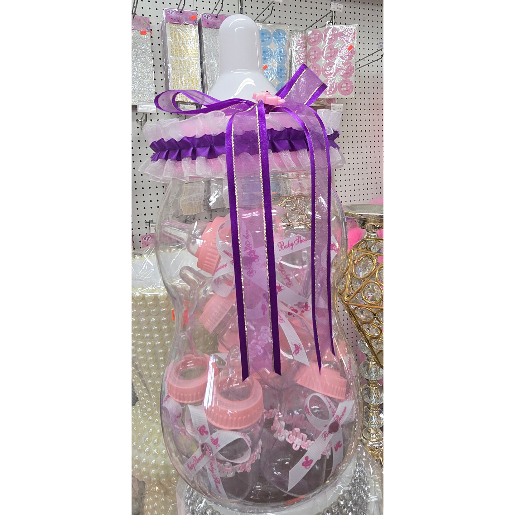 13 1/2" Plastic Baby Bottle - Baby Shower, Gender, Centerpiece Reveal, Decoration