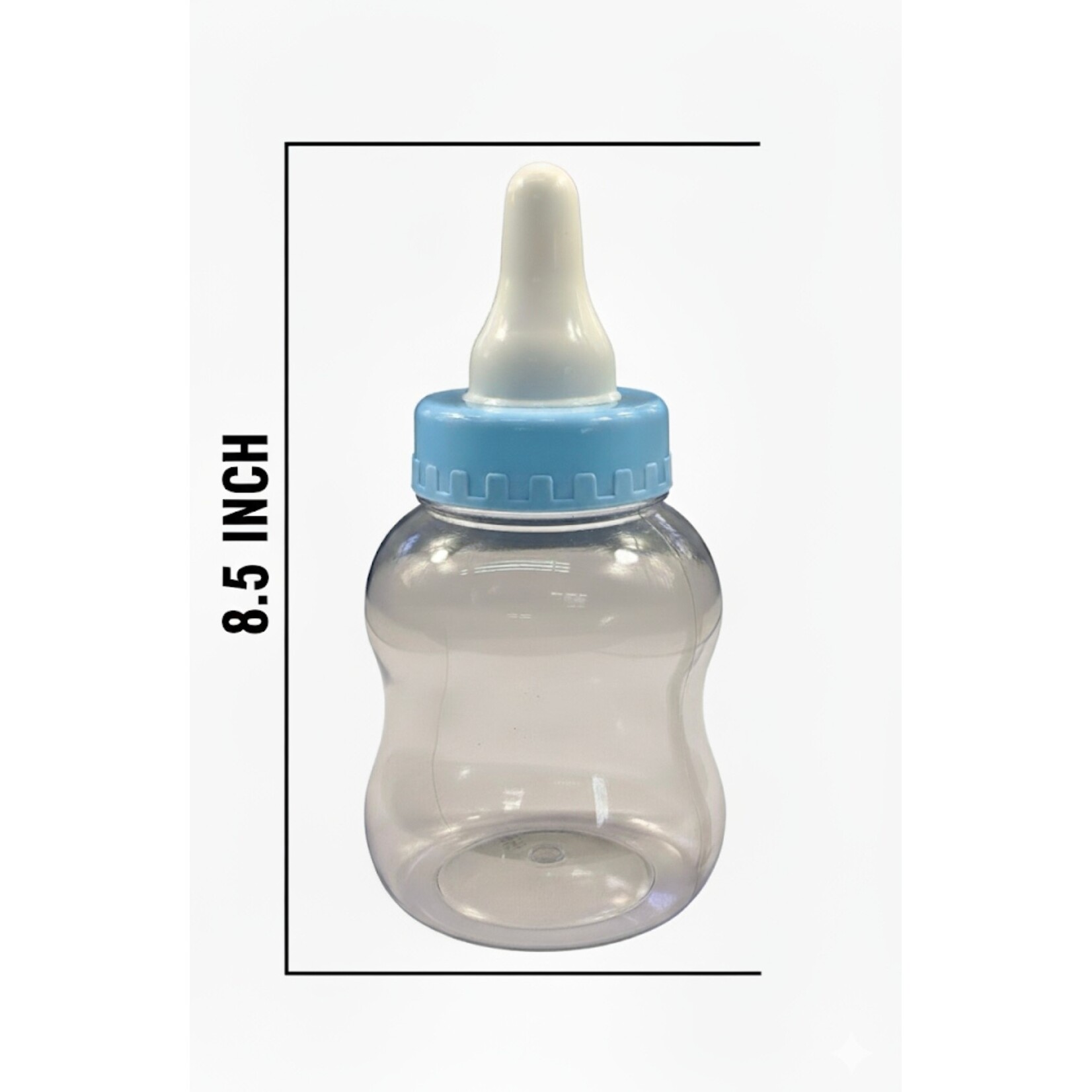 8 1/2" Plastic Baby Bottle - Baby Shower, Center Piece, Decoration, Gender Reveal