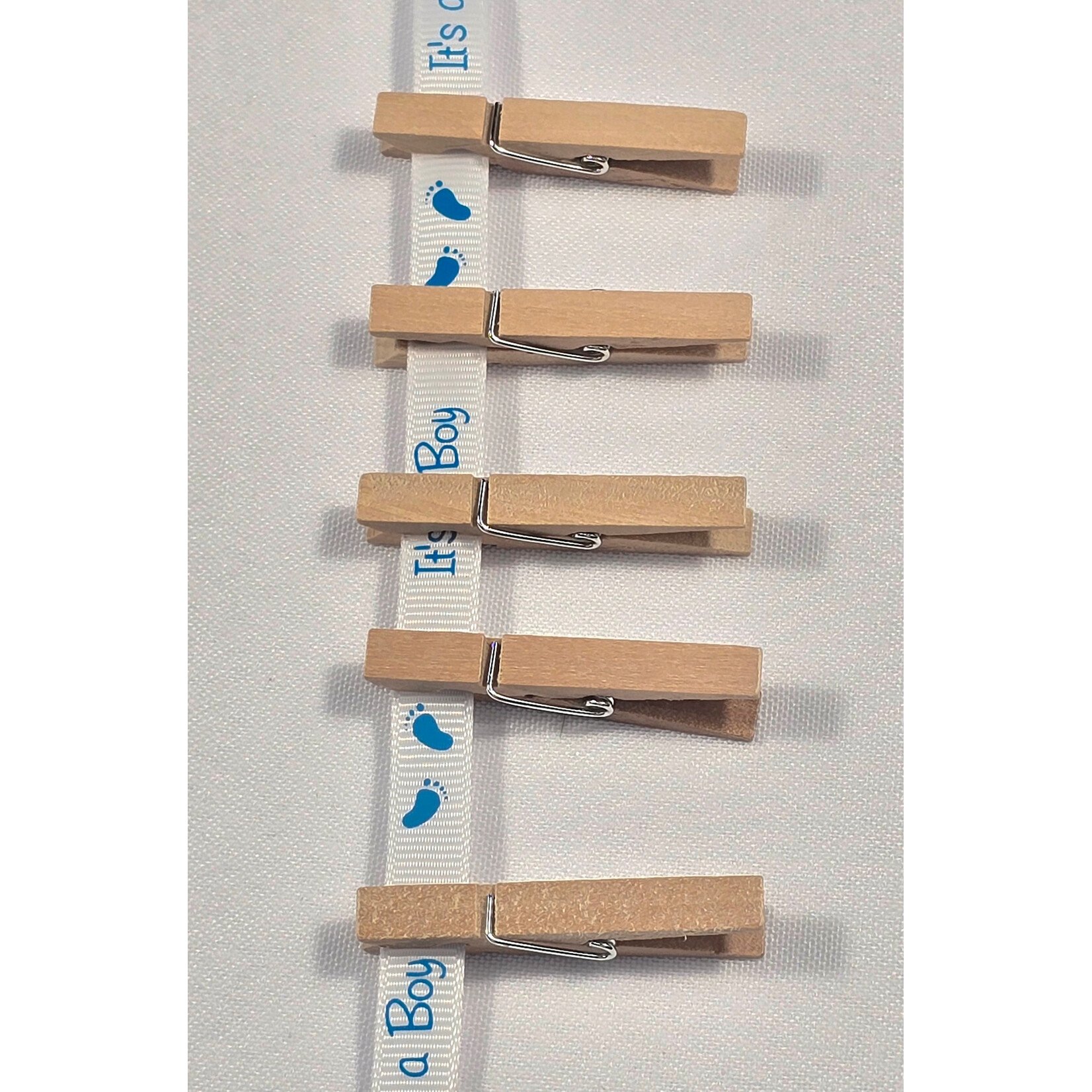 Portofino Wood Clothespins 1 7/8" 24pc - Natural Baby Shower Gender Reveal