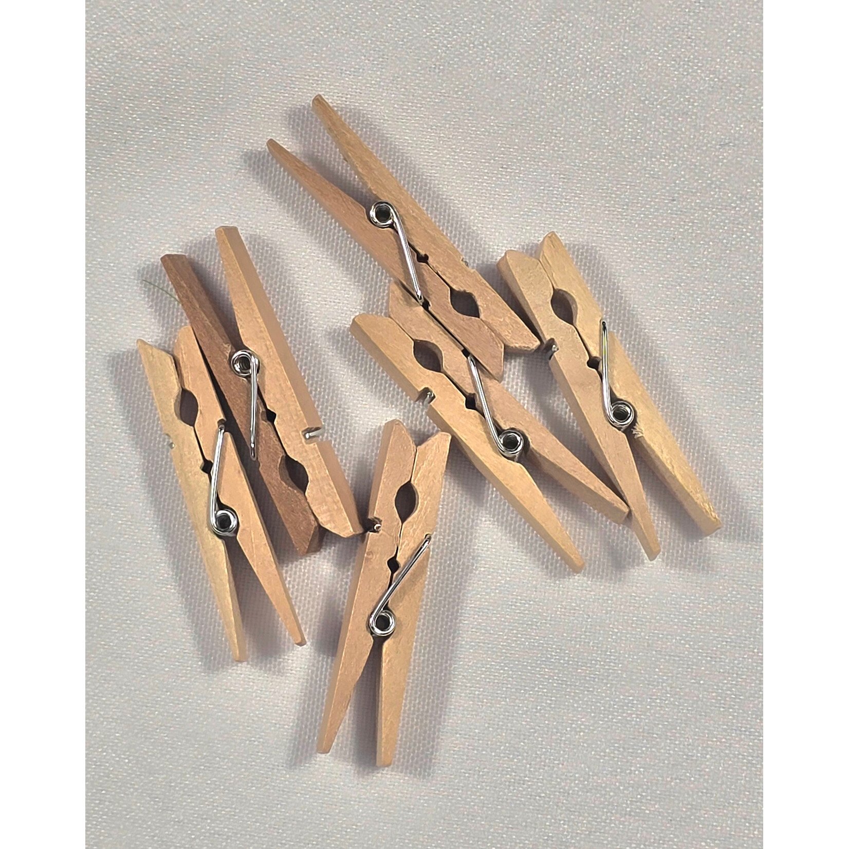 Portofino Wood Clothespins 1 7/8" 24pc - Natural Baby Shower Gender Reveal