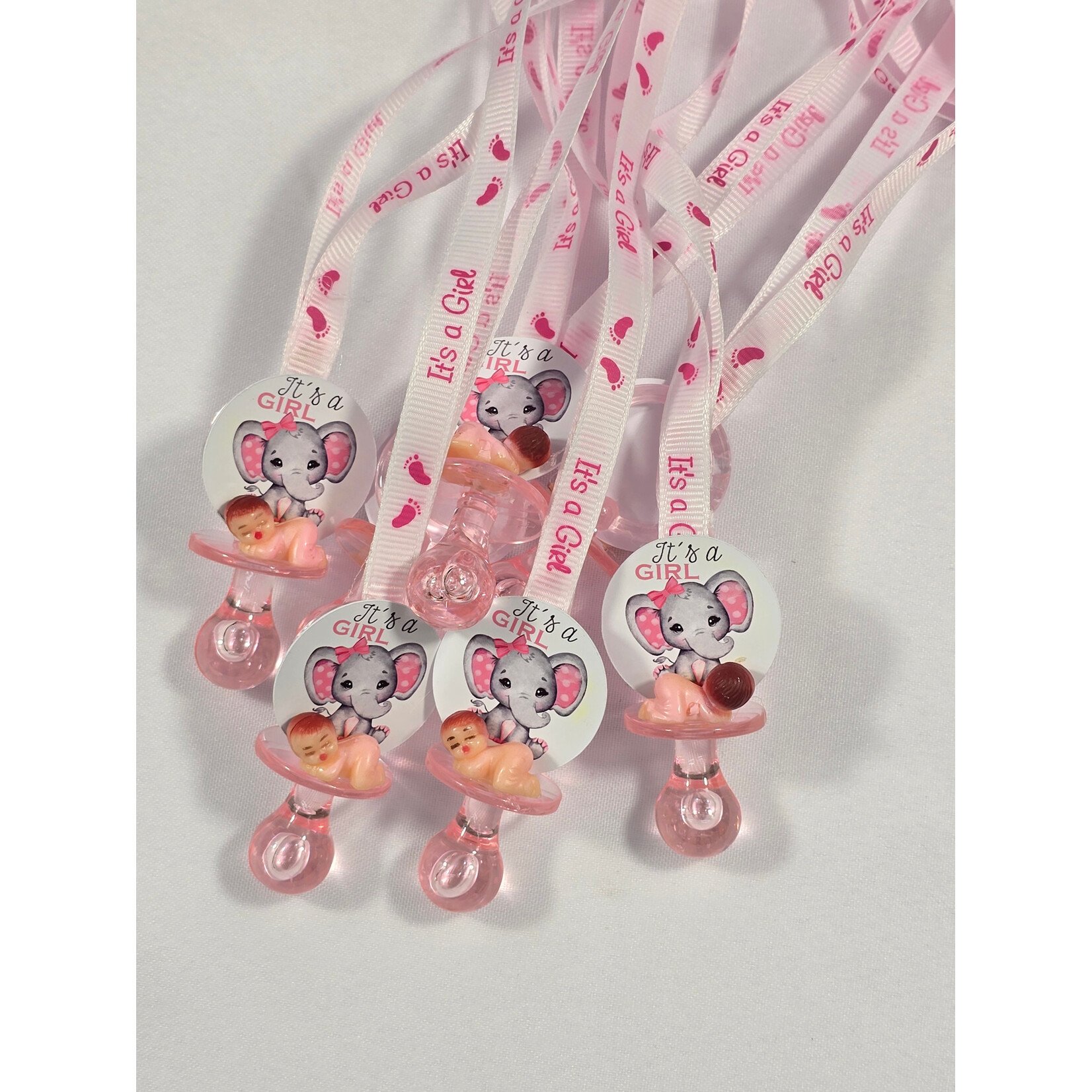 2.75" Acrylic Pacifiers Baby Shower Gender Reveal12 PCS -