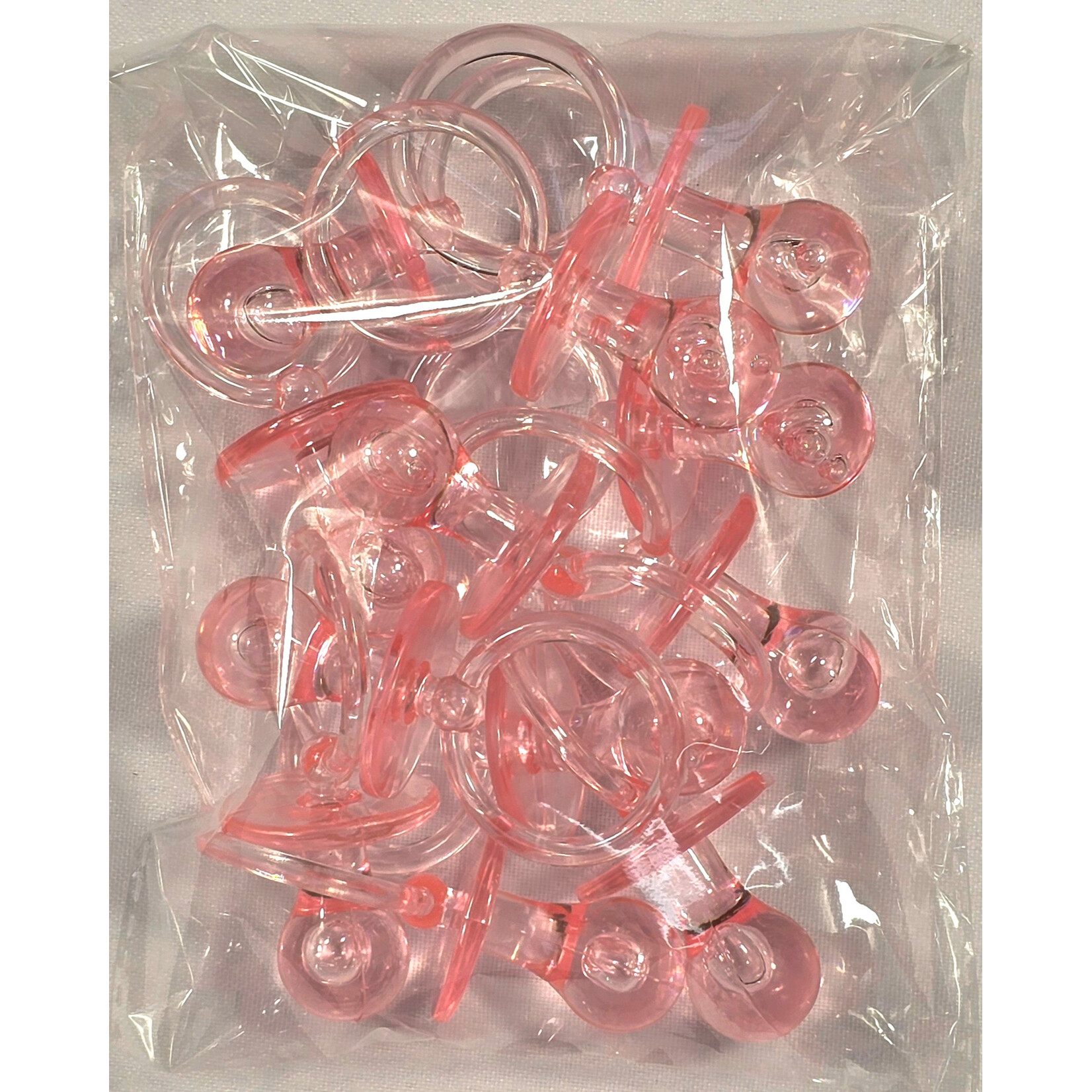 2.75" Acrylic Pacifiers Baby Shower Gender Reveal12 PCS -