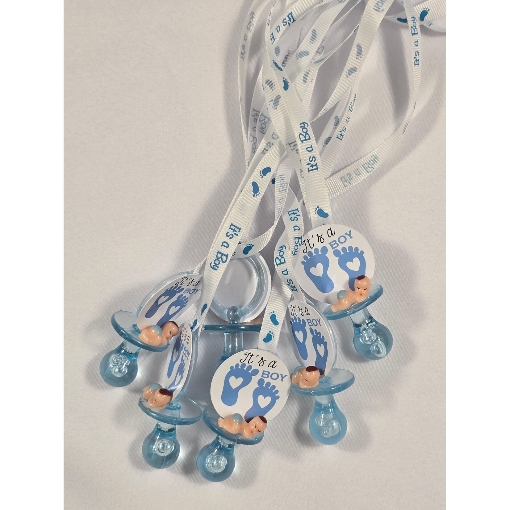 Acrylic Pacifiers Baby Shower Gender Reveal 36 PCS -