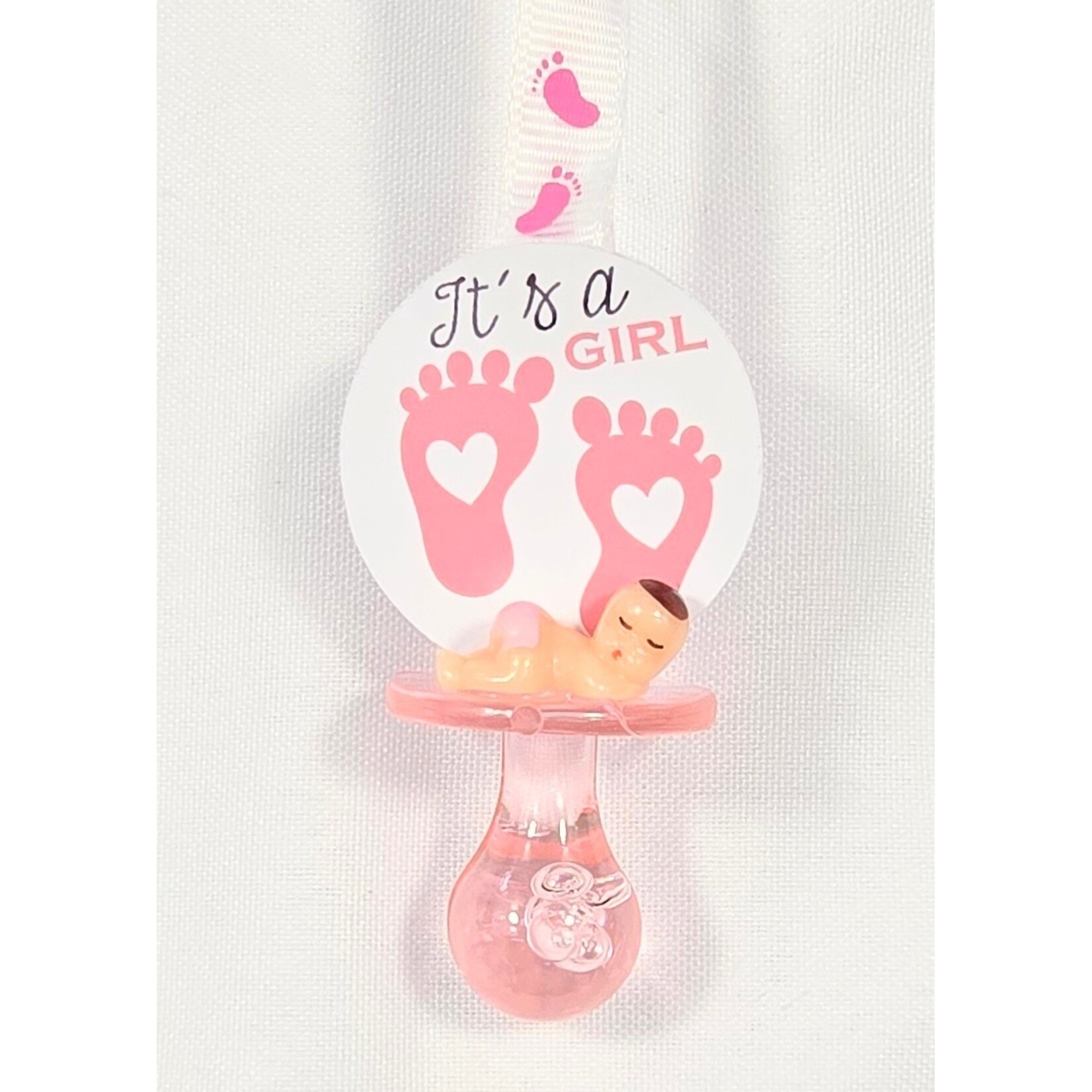 12pc Necklace Pacifiers w/ Feet - Baby Shower Gender Reveal "Don't Say Baby" "Don't cross your Legs"
