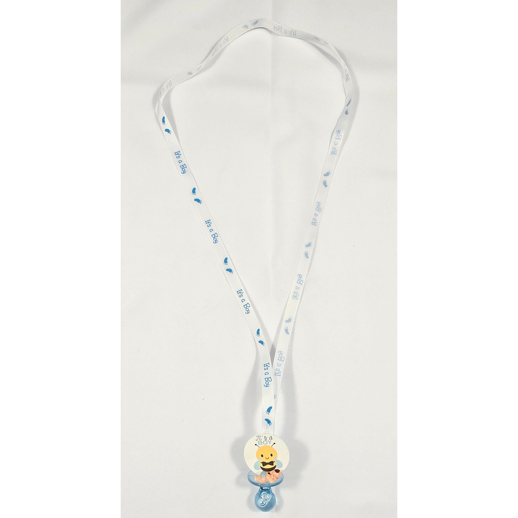 12pc Necklace Pacifiers w/ Bee - Baby Shower Gender Reveal