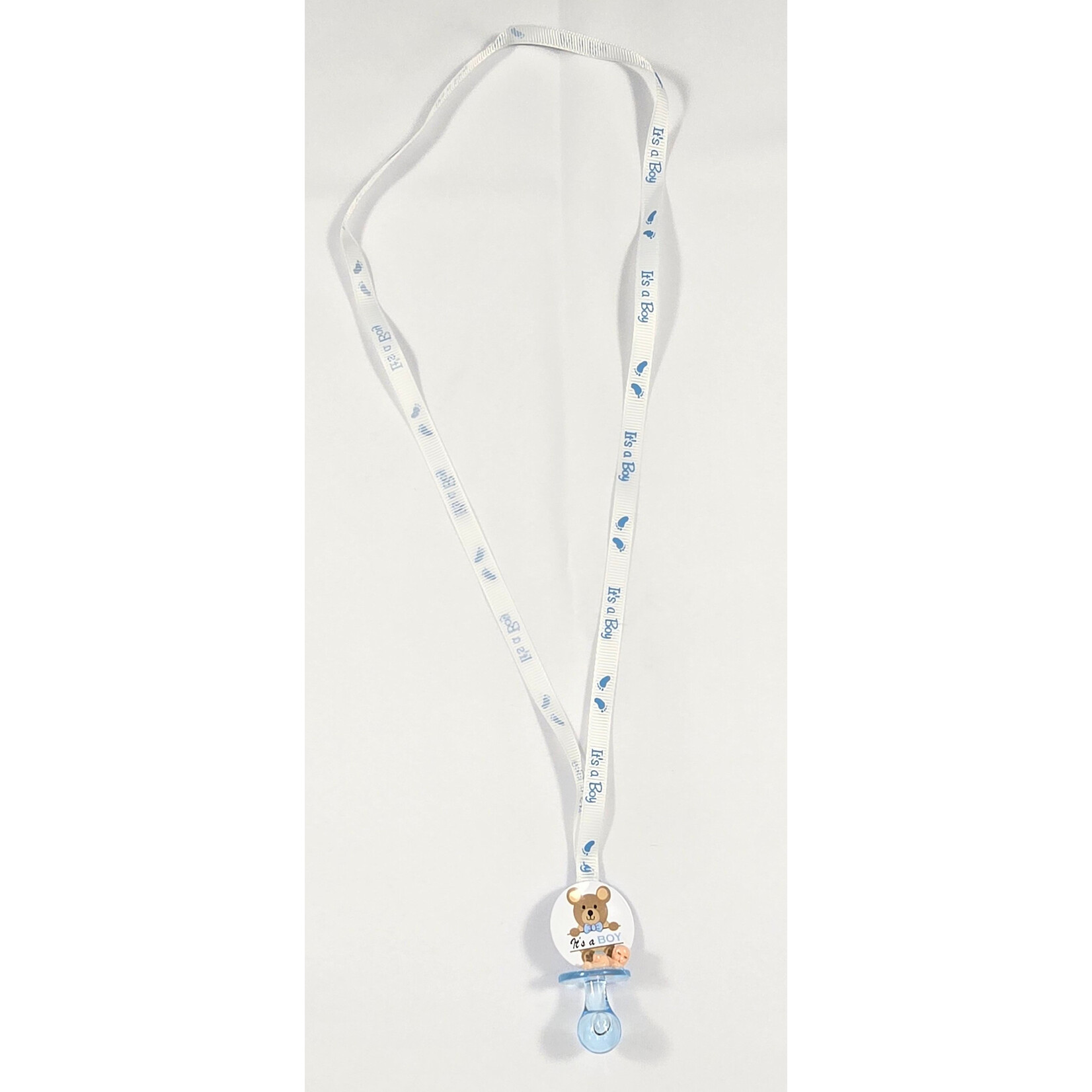 12pc Necklace Pacifiers w/ Bear - Baby Shower - Gender Reveal