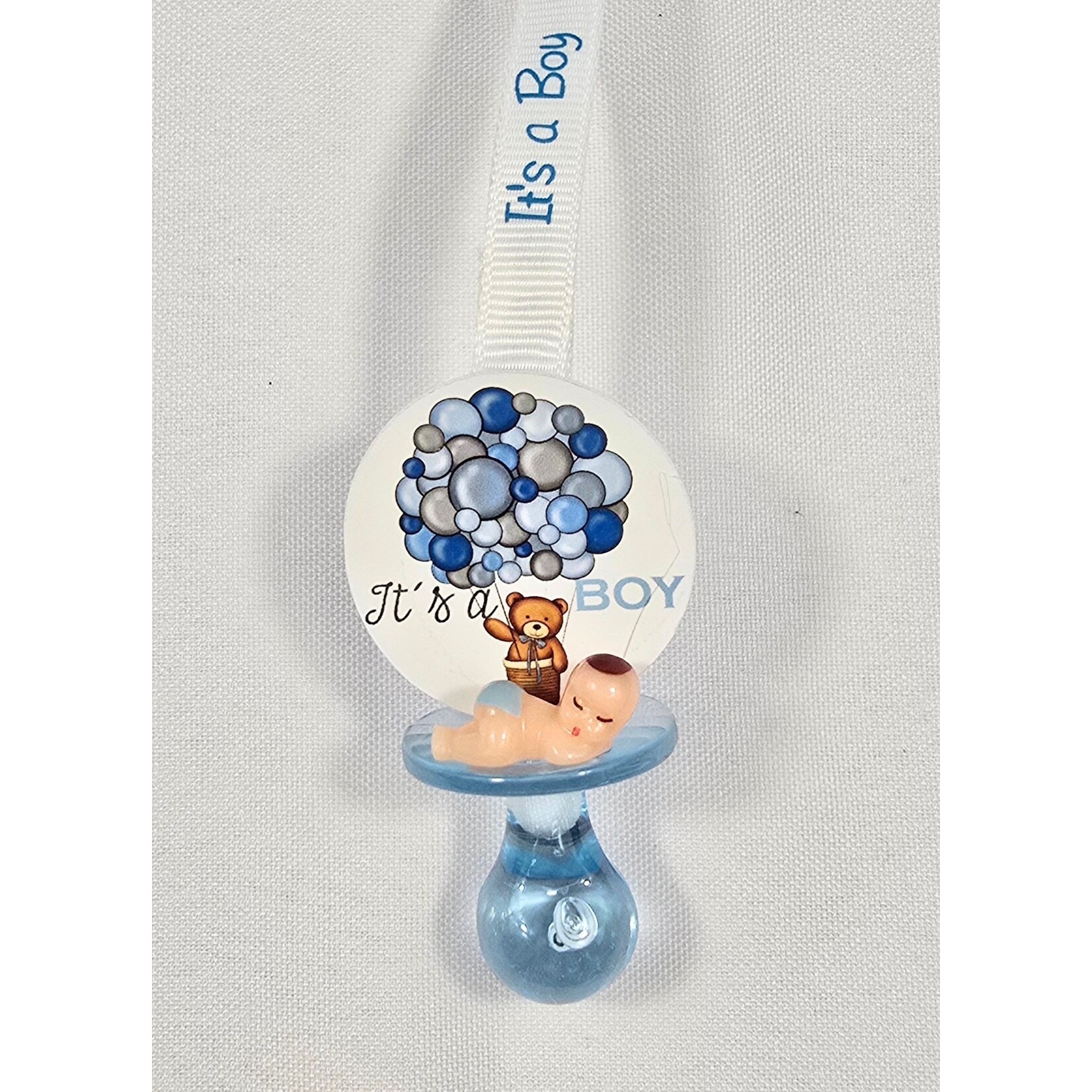 12pc Necklace Pacifiers Air Balloon Bear - Baby Shower - Gender Reveal - Games