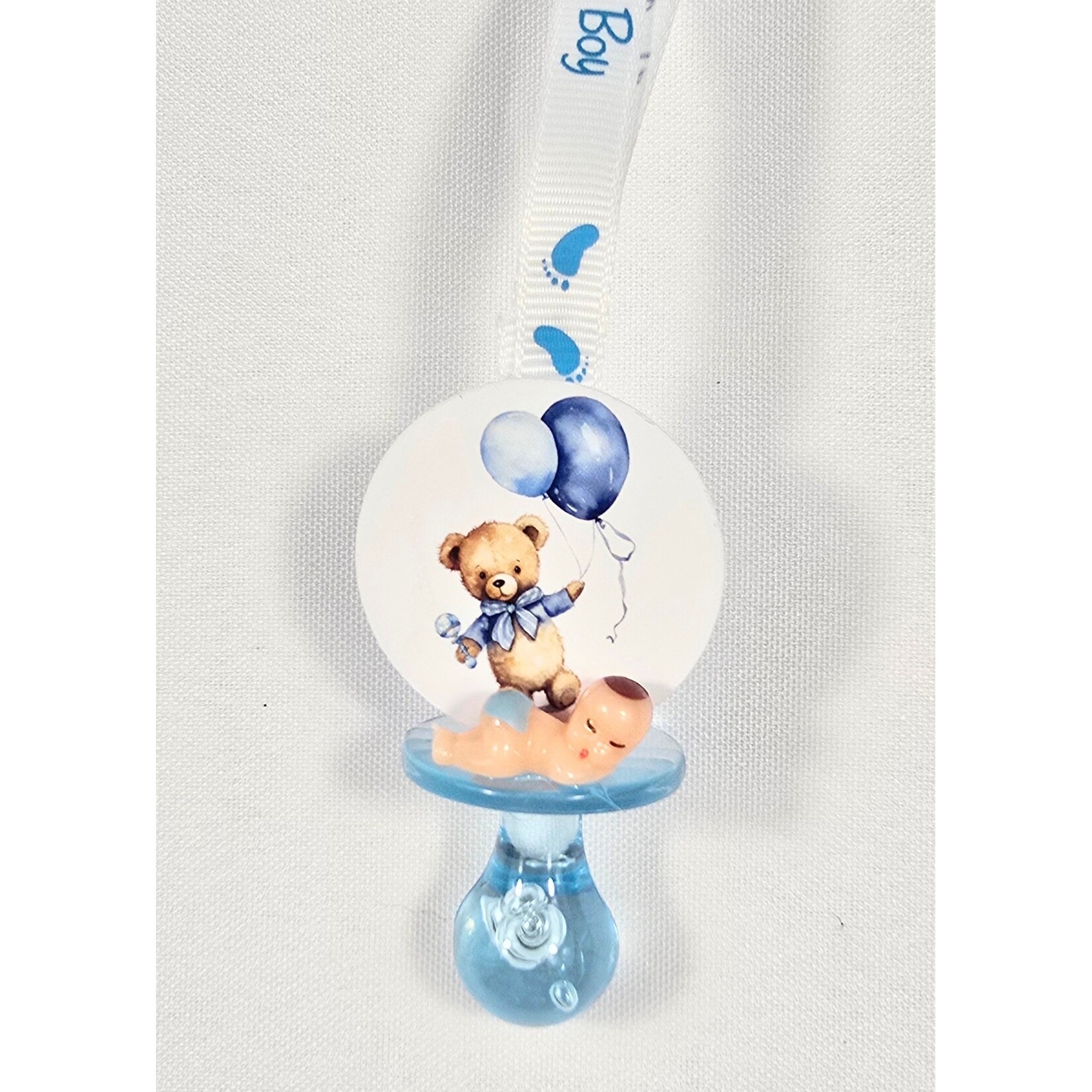 12pc Necklace Pacifiers 2 Balloons Bear - Baby Shower - Gender Reveal - Games