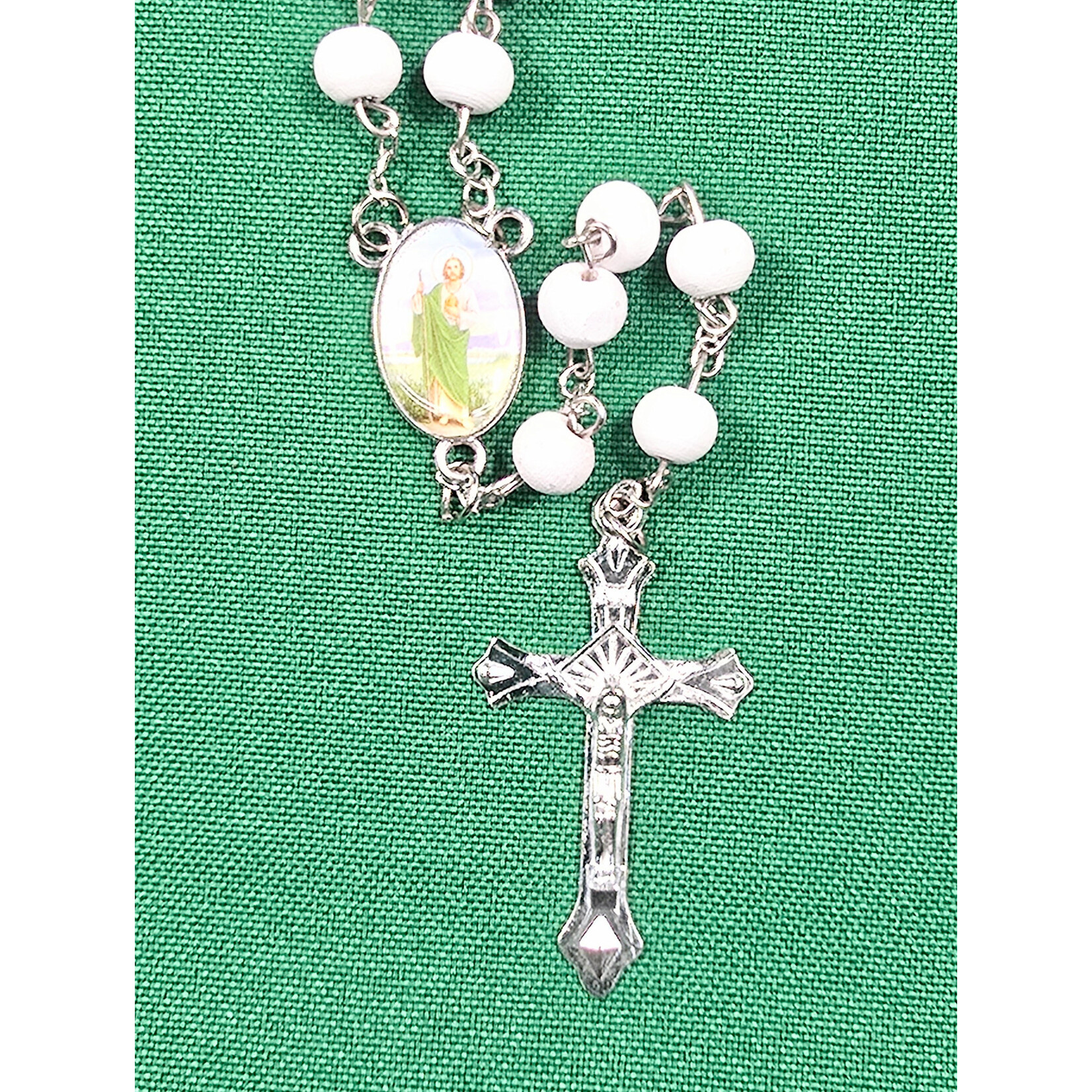 St. Jude Wood Scented Rosaries 12 PCS - Catholic - Spiritual - Religiuos - Memorial