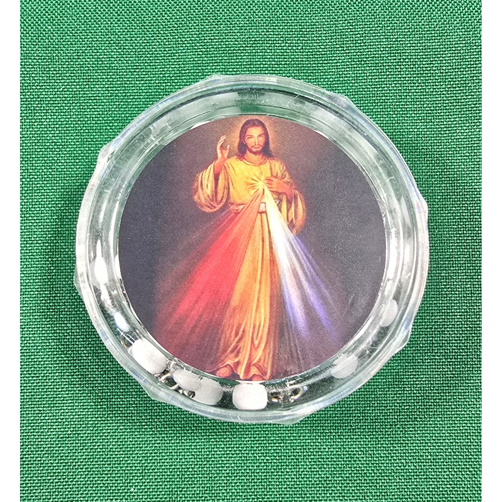 Divine Mercy Scented Wood Rosary 12pc - Catholic -  Spiritual - Religious - Memorial Favor