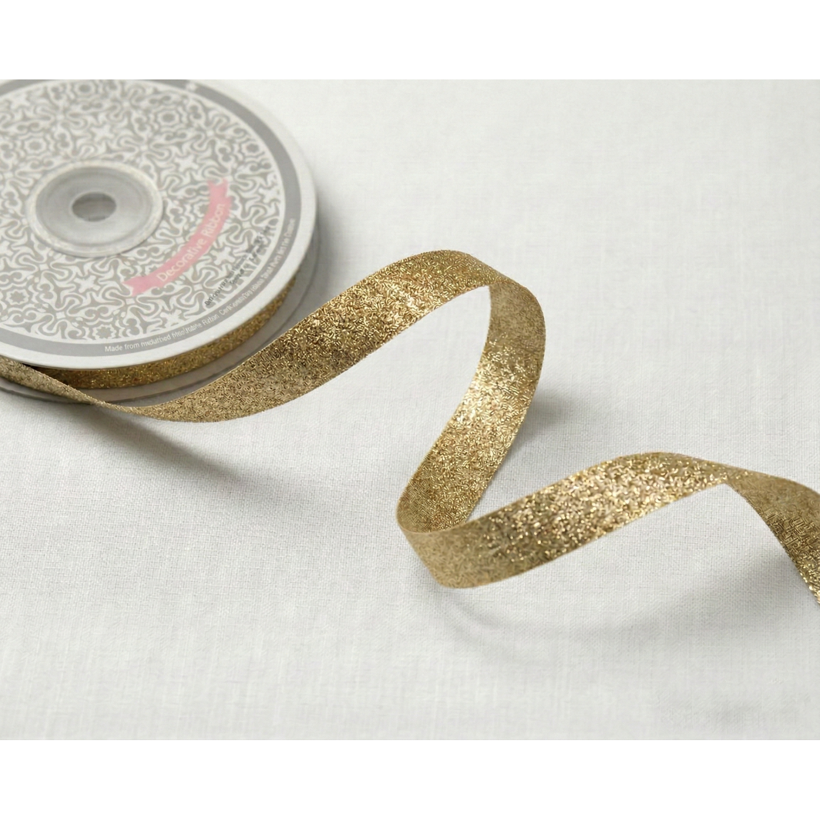 5/8" x 25 Yards Metallic Taffeta Ribbon Roll -