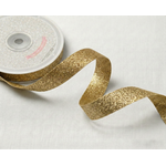 7/8" x 25 Yards Metallic Taffeta Ribbon Roll - Gold