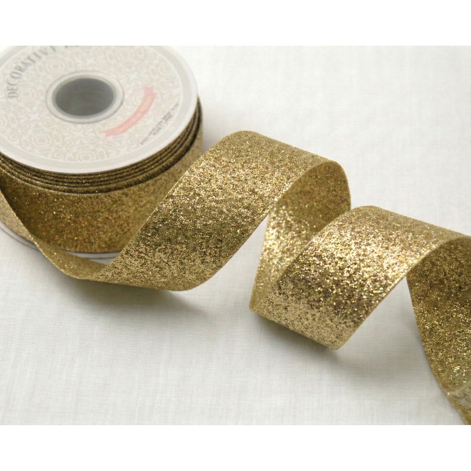 1½" x 25 Yards Metallic Taffeta Ribbon Roll -