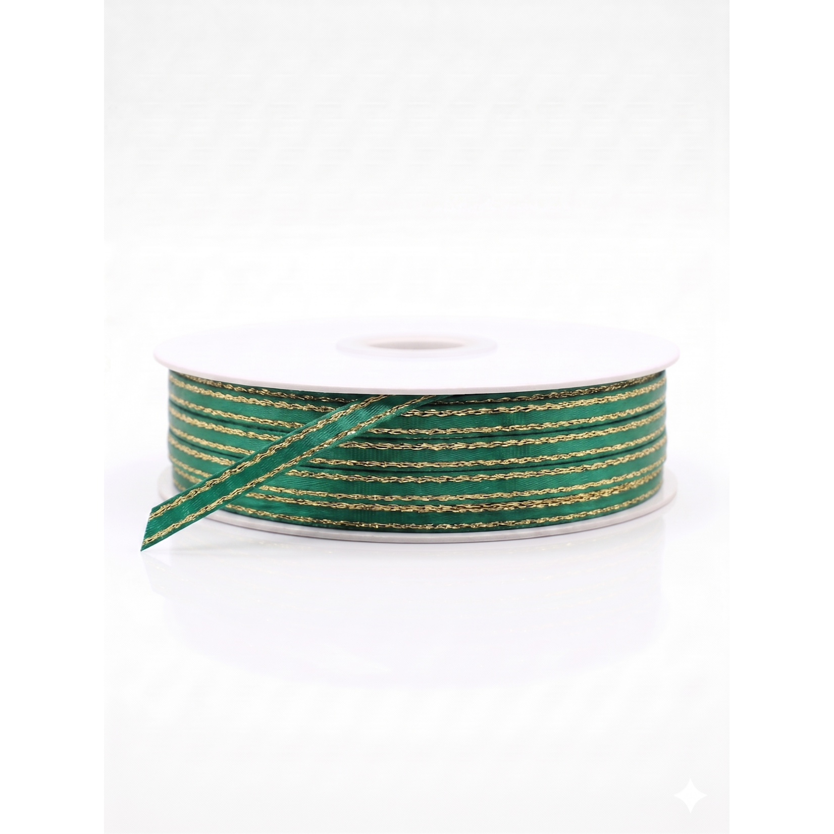 1/8" Satin Ribbon with Gold Metallic Edge (50 Yards) – Premium Craft, Favor & Gift Wrapping Ribbon