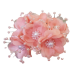 Satin Flower Bead Spray Center Bead 12 PCS -