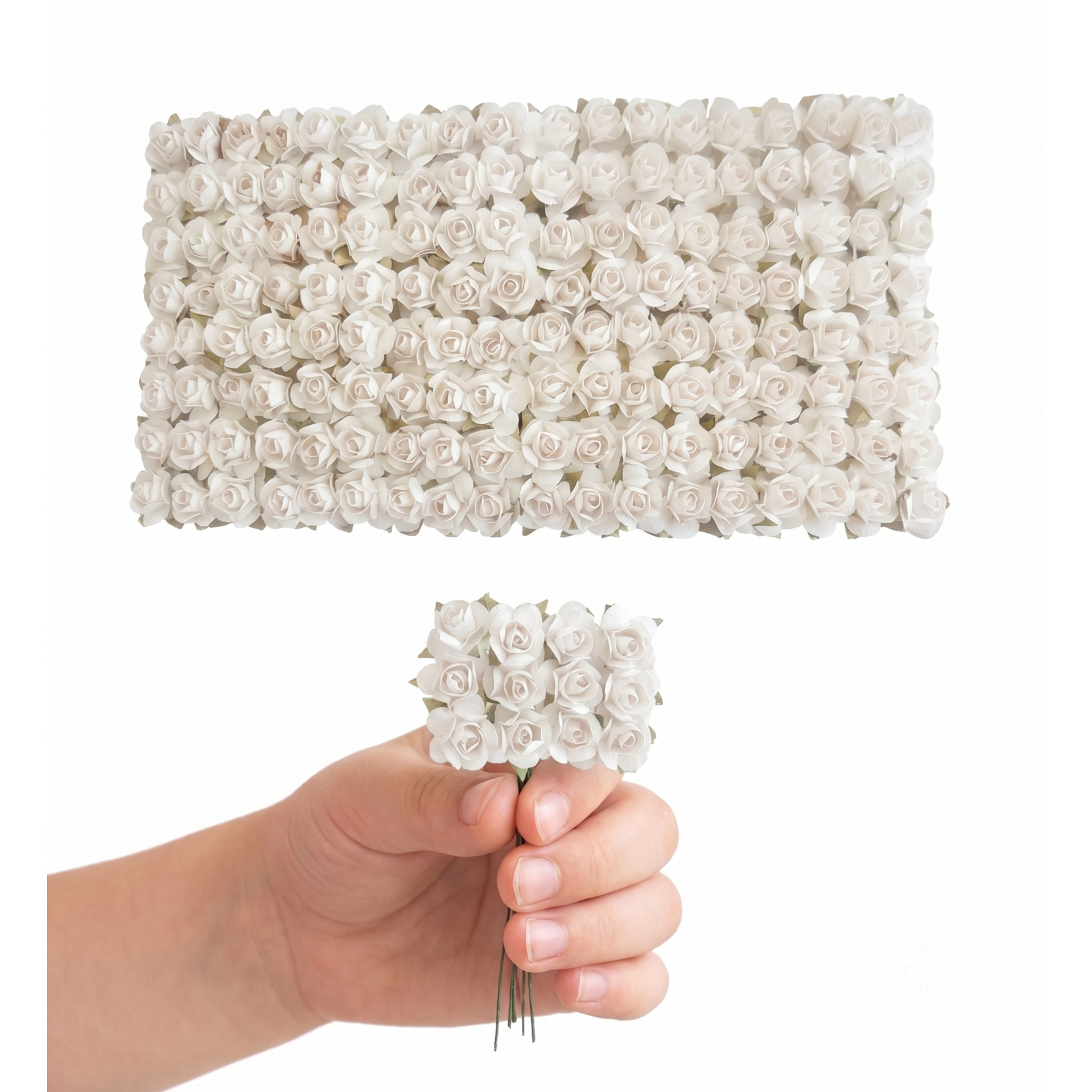 144 pc Mini Paper Rose Stems (0.5 Inch) – Craft & Favors Supply