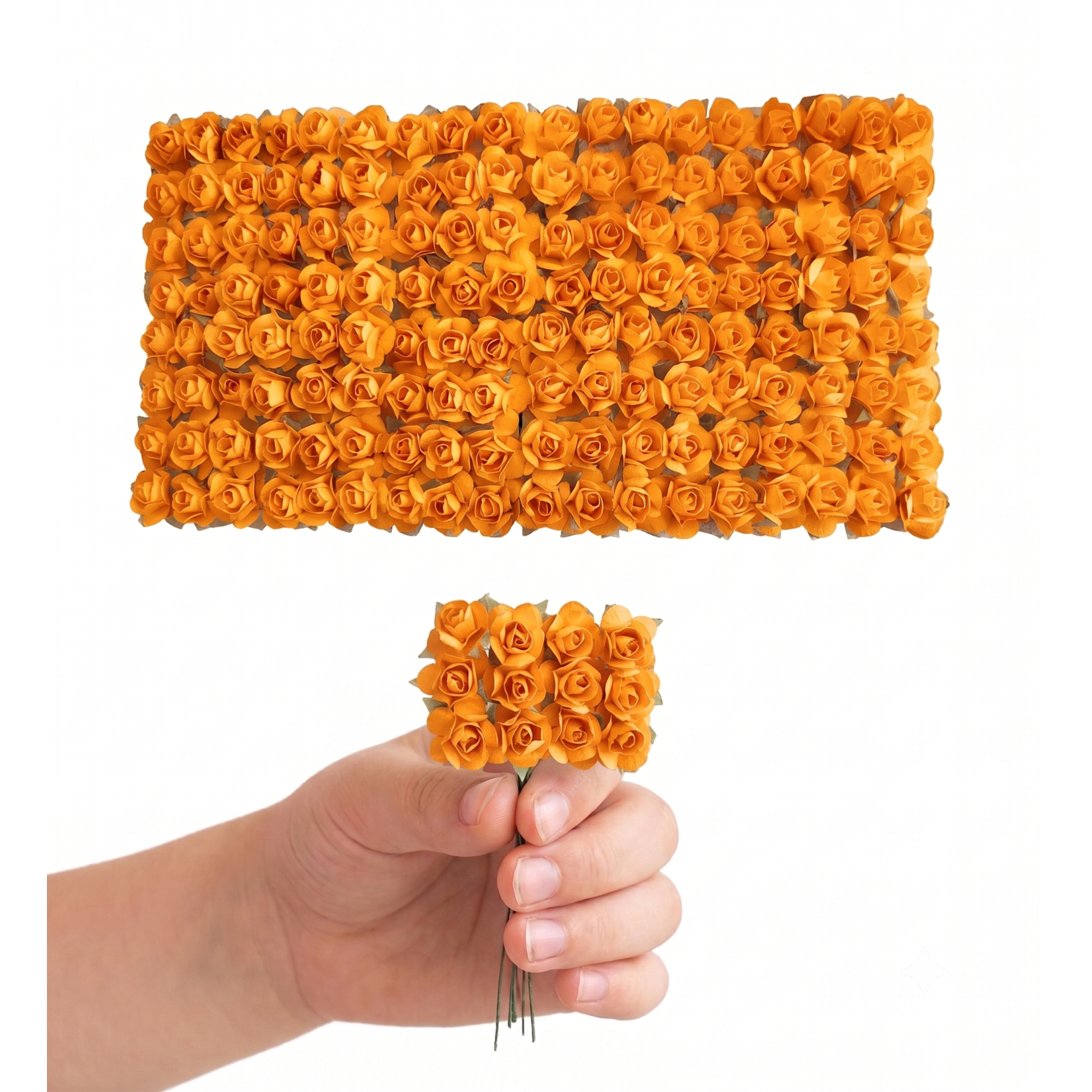 144 pc Mini Paper Rose Stems (0.5 Inch) – Craft & Favors Supply