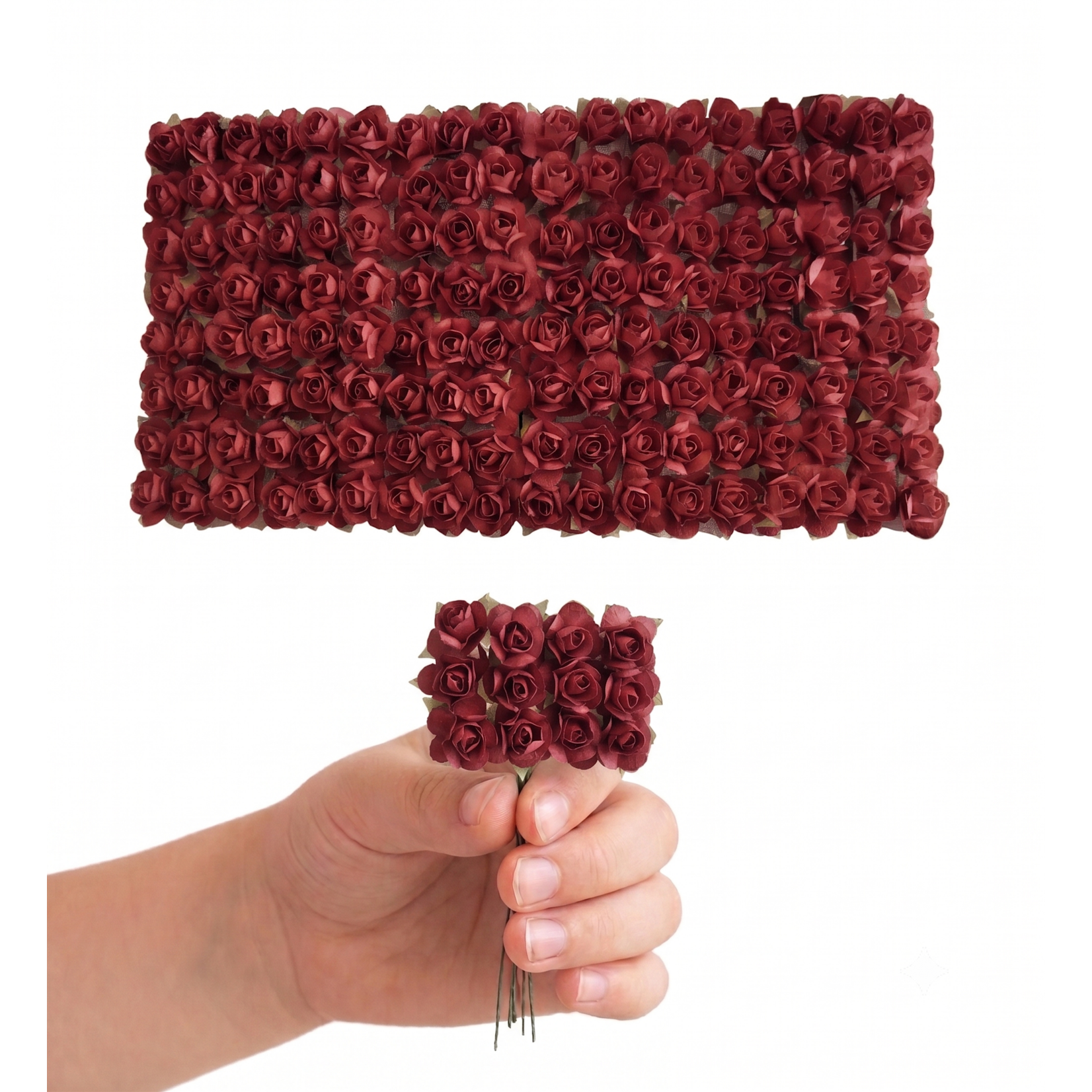 144 pc Mini Paper Rose Stems (0.5 Inch) – Craft & Favors Supply