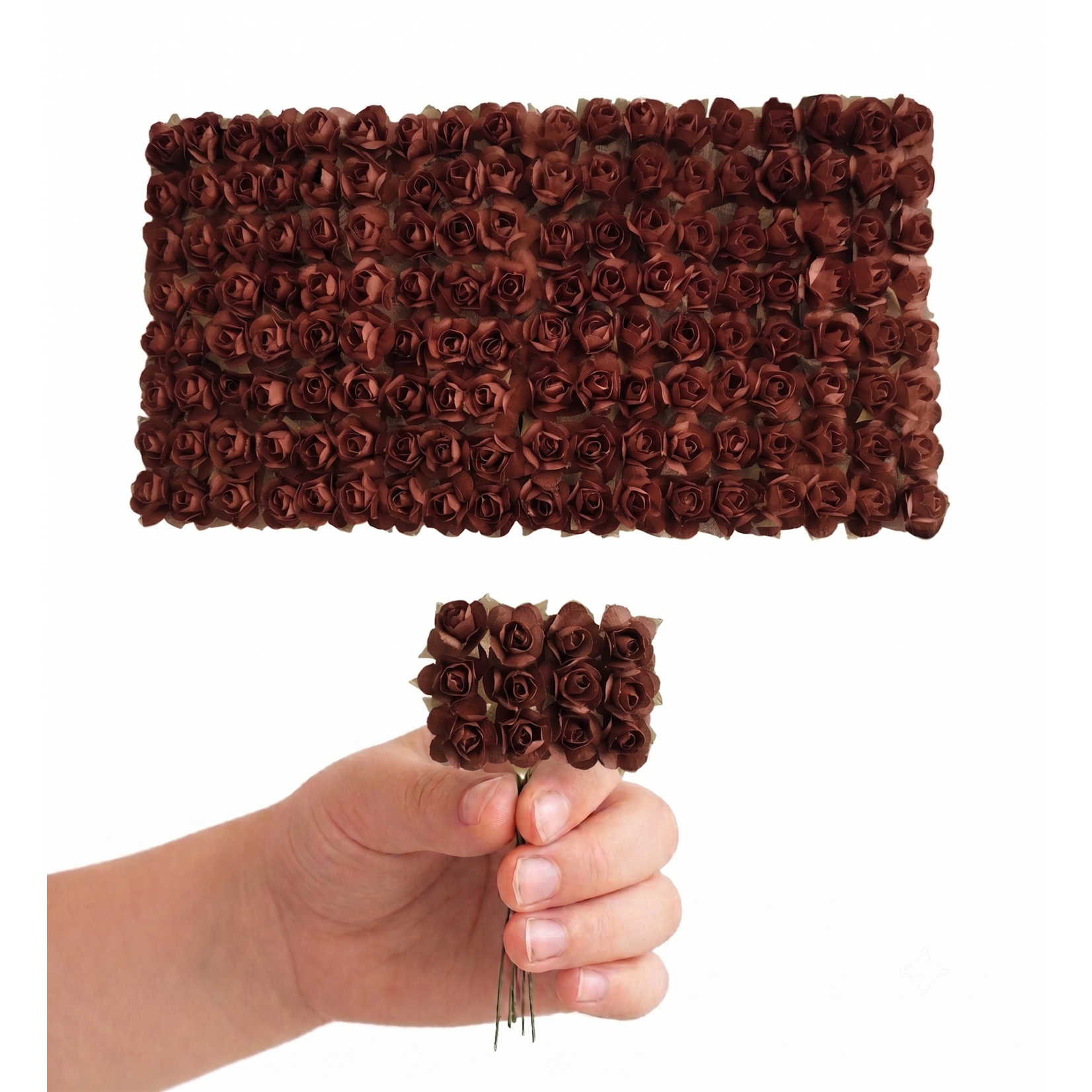 144 pc Mini Paper Rose Stems (0.5 Inch) – Craft & Favors Supply